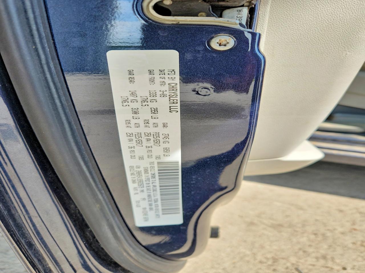2009 Chrysler Town & Country Touring Blue vin: 2A8HR54189R635679