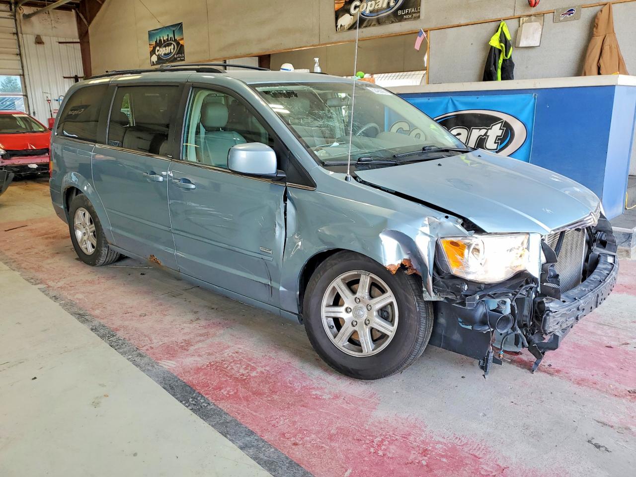 2008 Chrysler Town & Country Touring Бирюзовый vin: 2A8HR54P08R839203