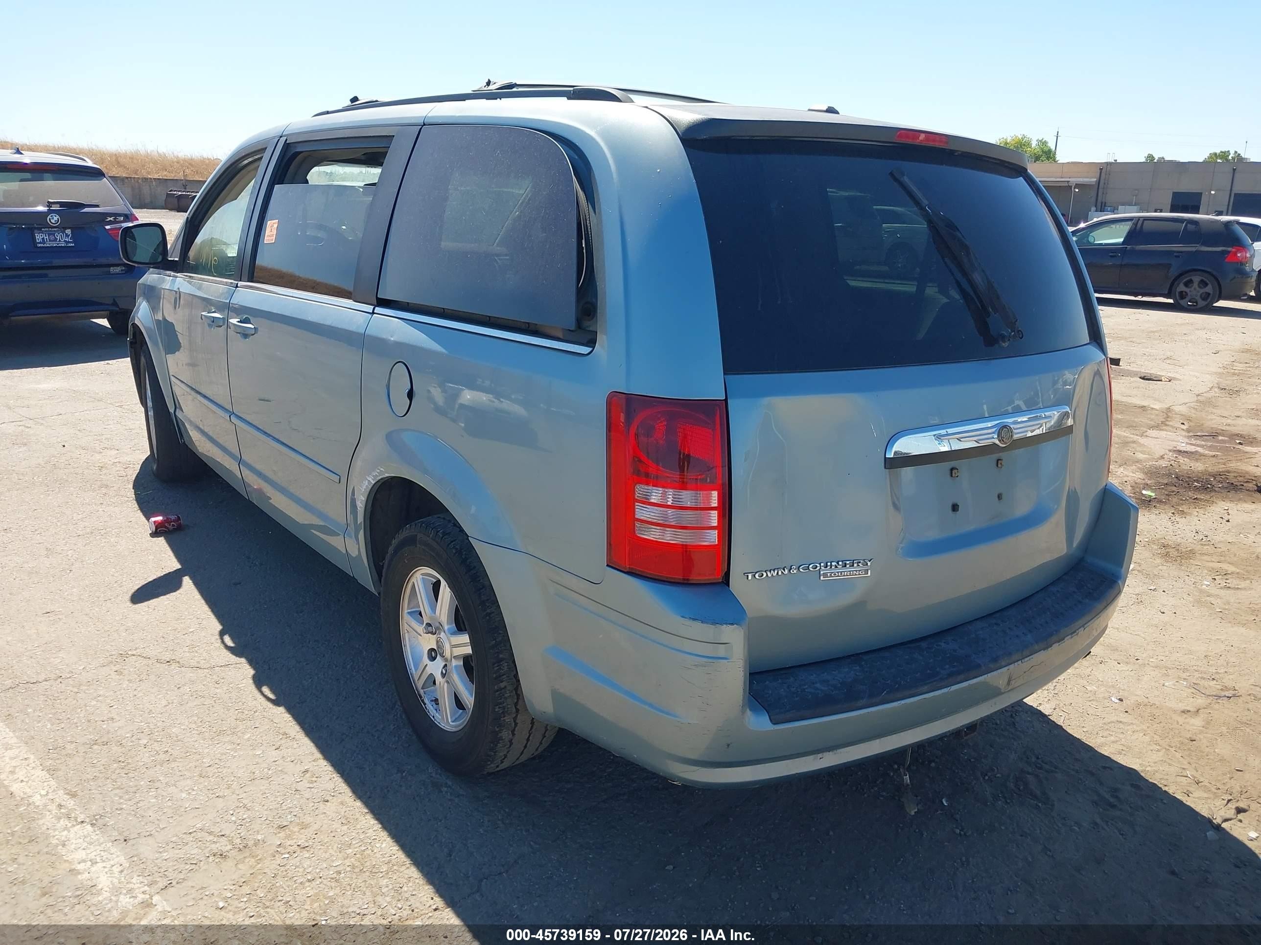 2008 Chrysler Town & Country Touring Blue vin: 2A8HR54P28R759272