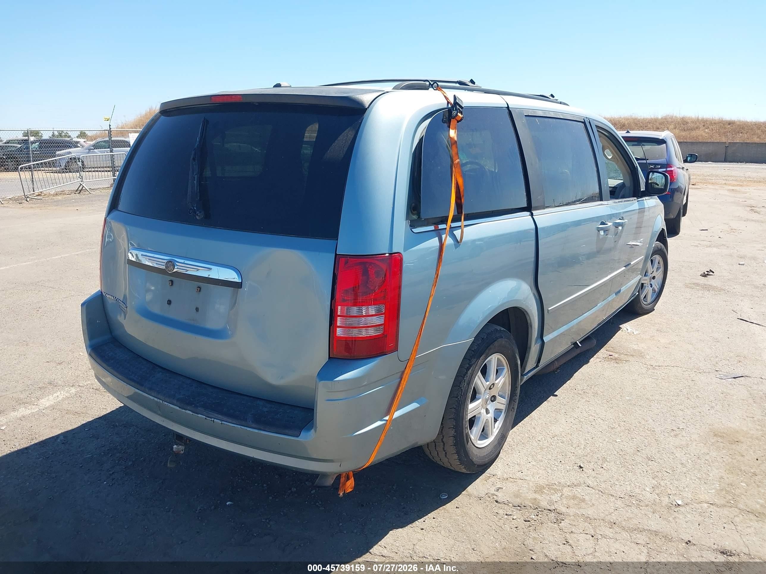 2008 Chrysler Town & Country Touring Blue vin: 2A8HR54P28R759272