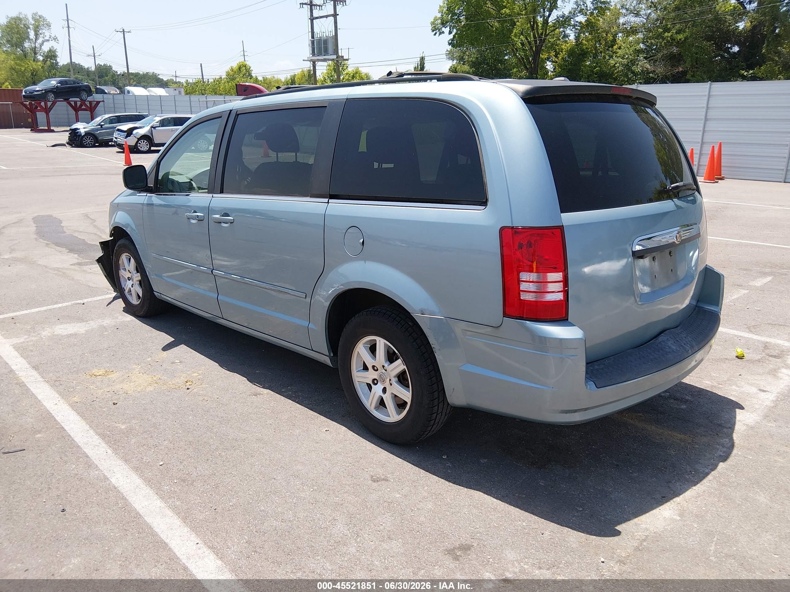 2008 Chrysler Town & Country Touring Blue vin: 2A8HR54P38R754002