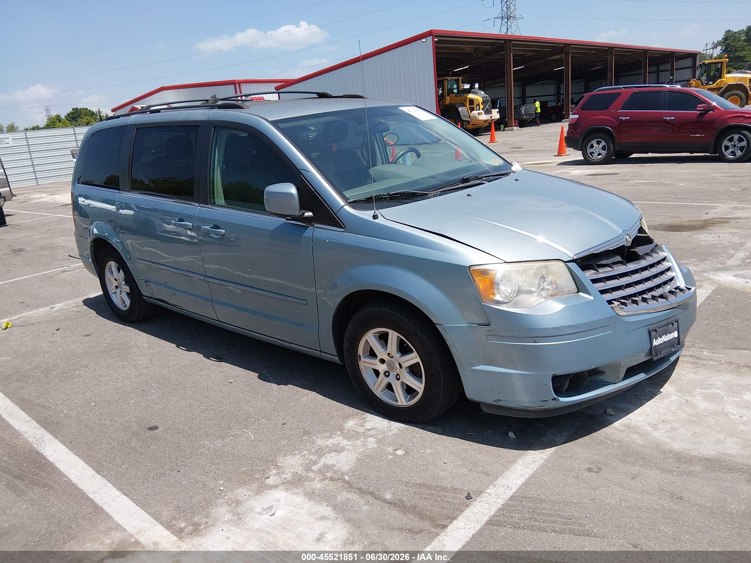 2008 Chrysler Town & Country Touring Синий vin: 2A8HR54P38R754002