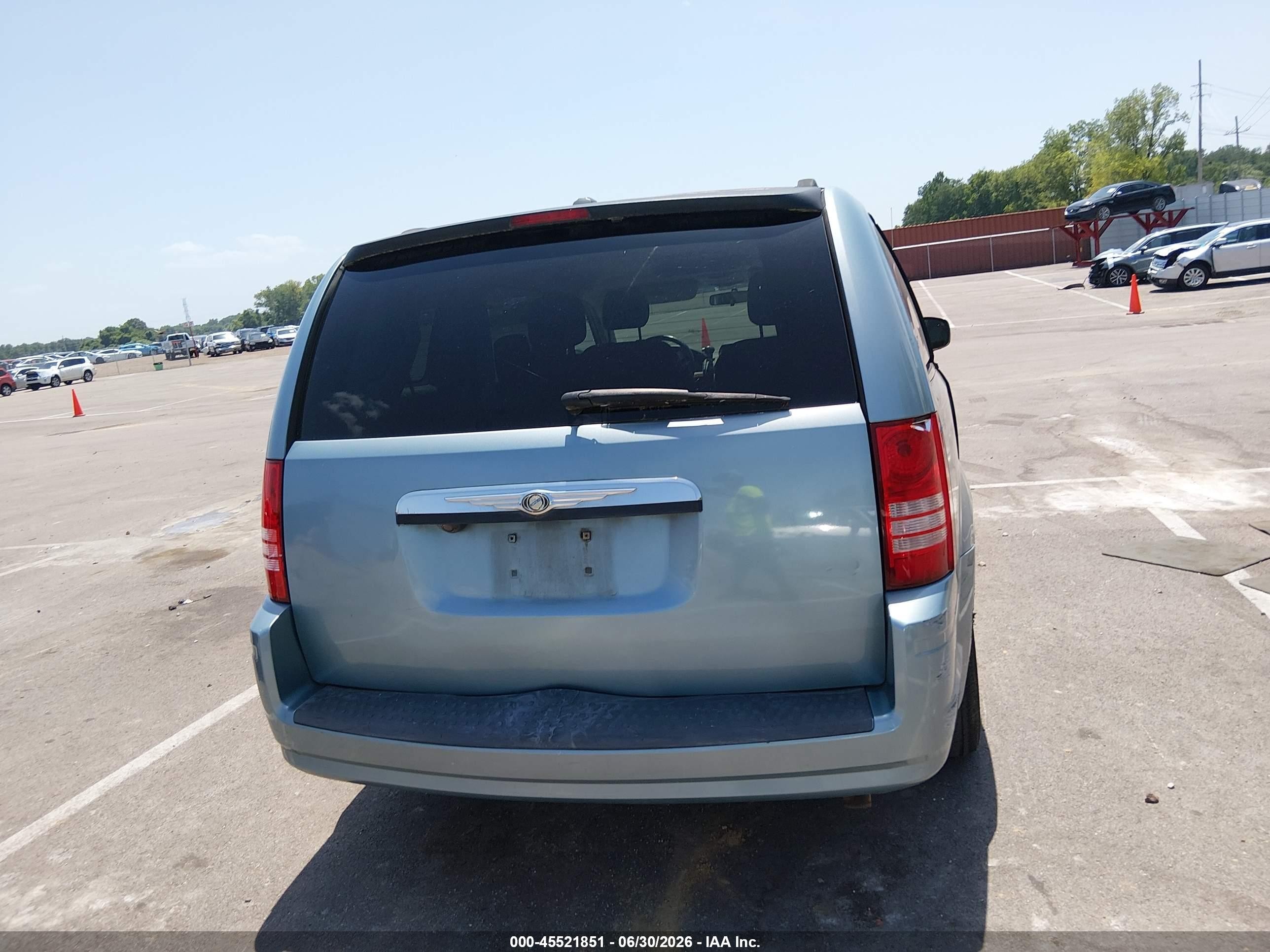 2008 Chrysler Town & Country Touring Blue vin: 2A8HR54P38R754002