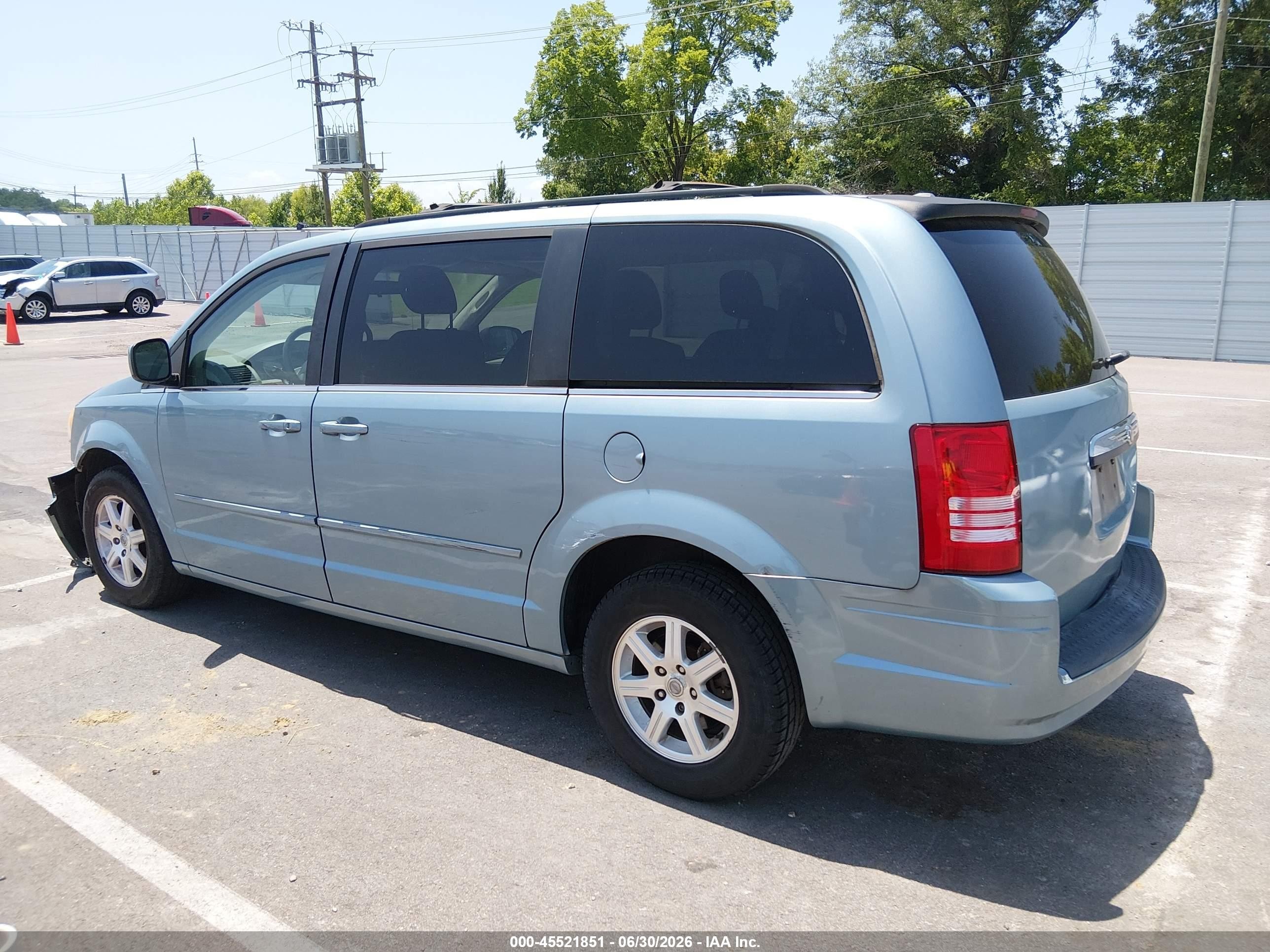 2008 Chrysler Town & Country Touring Blue vin: 2A8HR54P38R754002