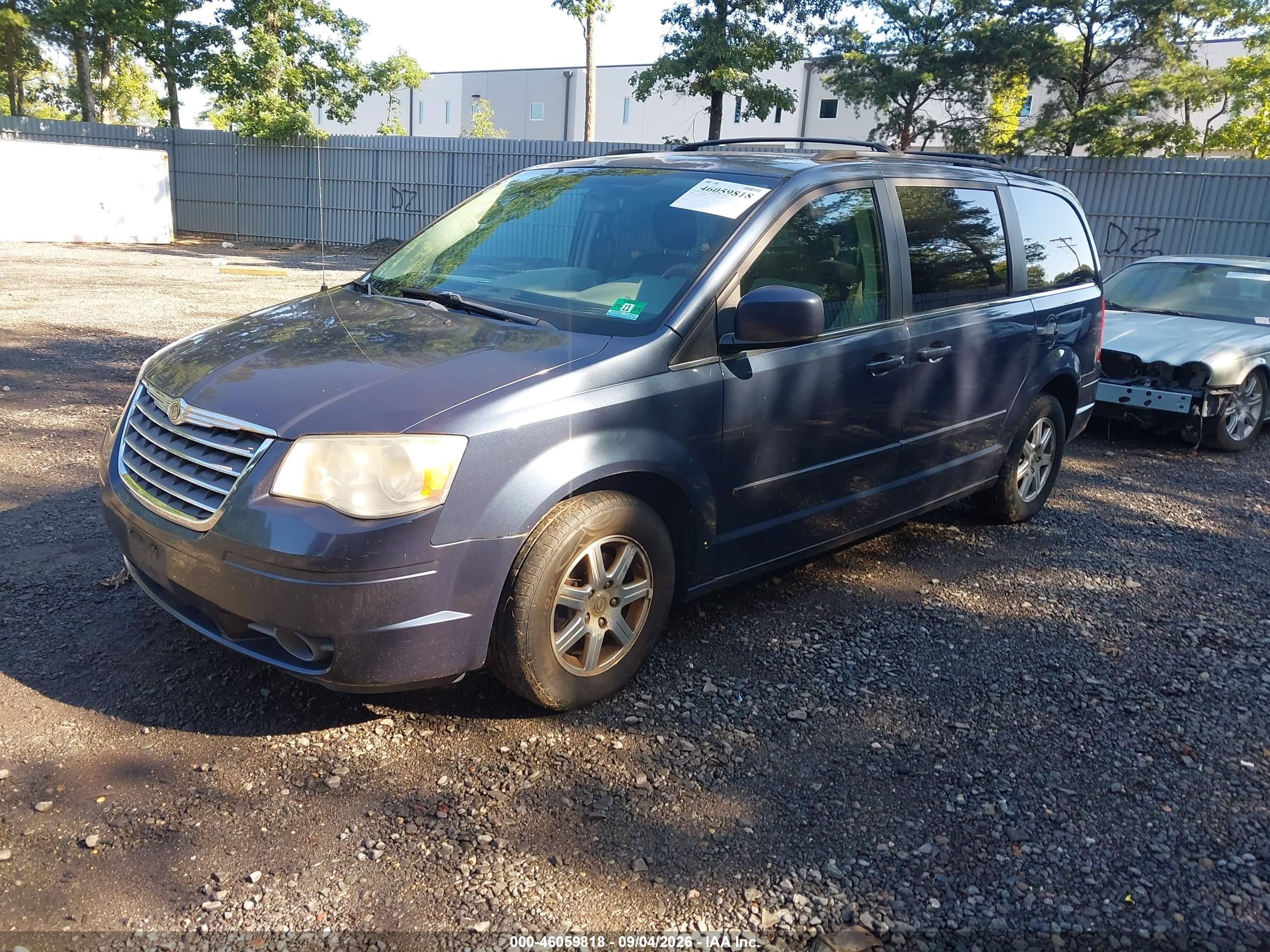 2008 Chrysler Town & Country Touring Blue vin: 2A8HR54P48R107737