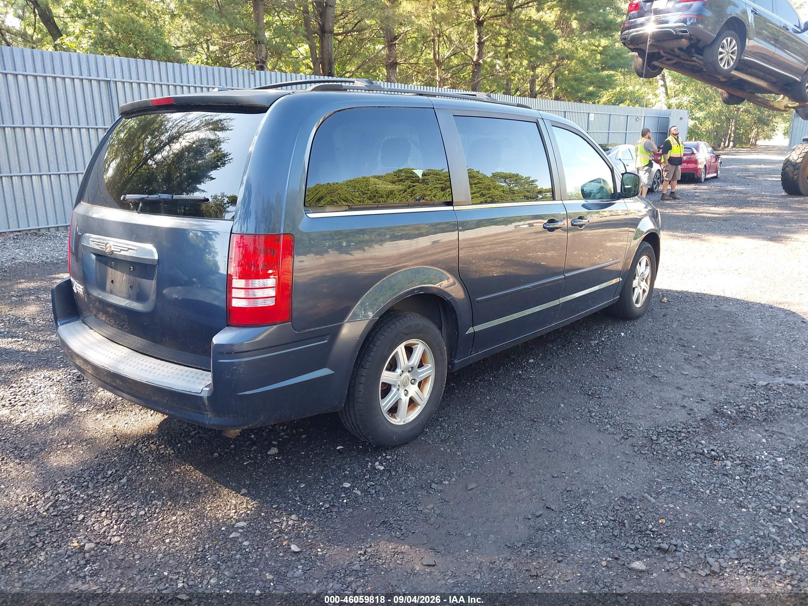 2008 Chrysler Town & Country Touring Blue vin: 2A8HR54P48R107737