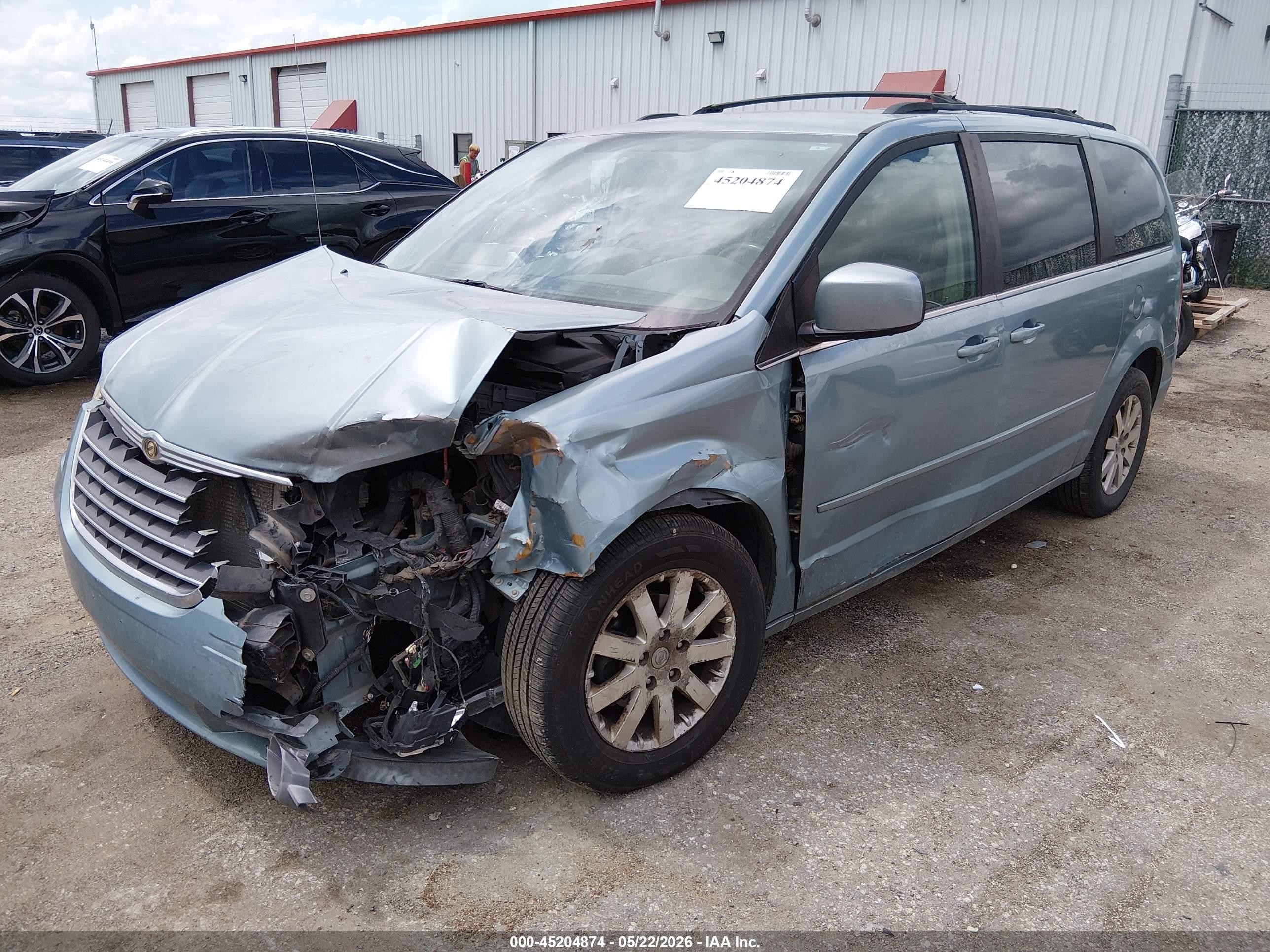 2008 Chrysler Town & Country Touring Light Blue vin: 2A8HR54P48R680816