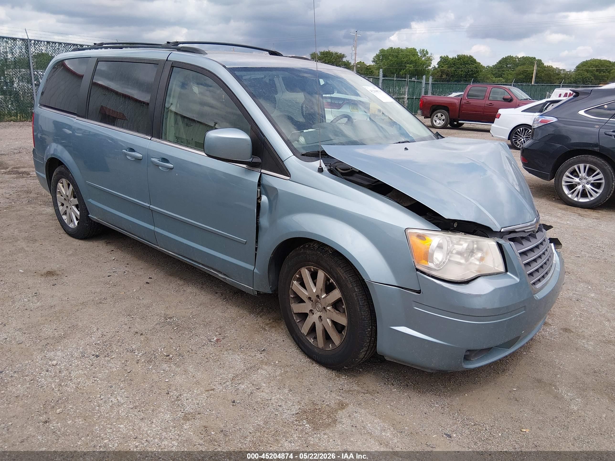 2008 Chrysler Town & Country Touring Light Blue vin: 2A8HR54P48R680816