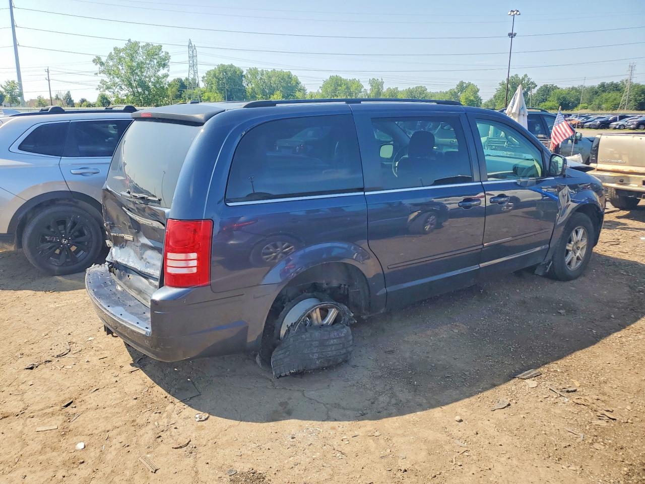 2008 Chrysler Town & Country Touring Blue vin: 2A8HR54P58R721695