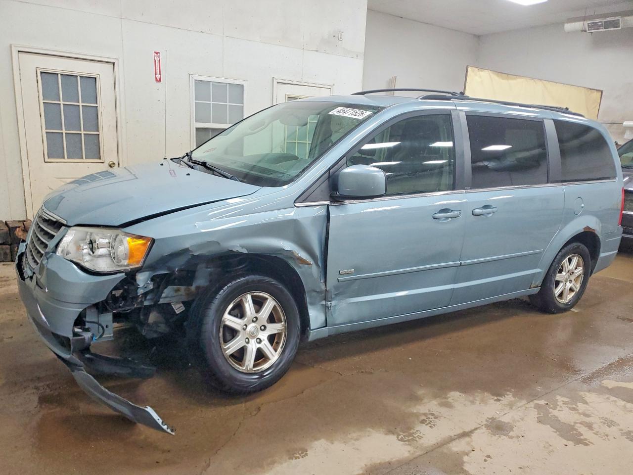 2008 Chrysler Town & Country Touring Blue vin: 2A8HR54P58R773408