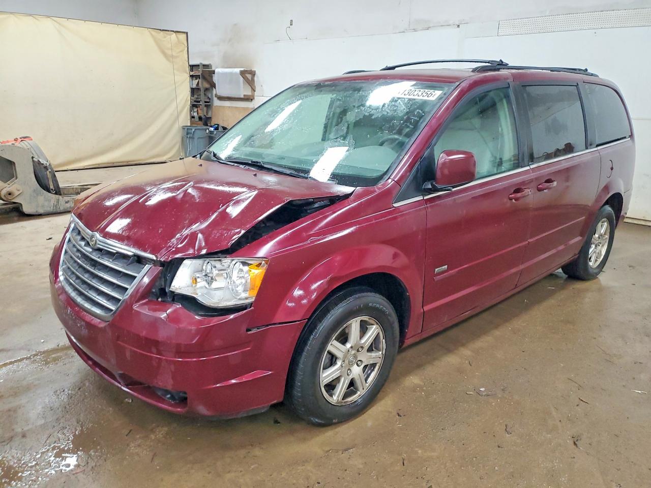 2008 Chrysler Town & Country Touring Burgundy vin: 2A8HR54P58R783145