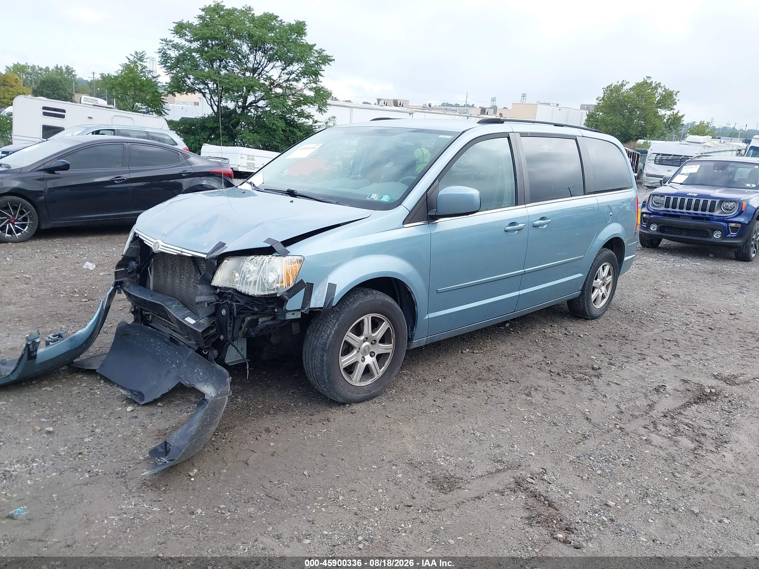 2008 Chrysler Town & Country Touring Teal vin: 2A8HR54P58R786739