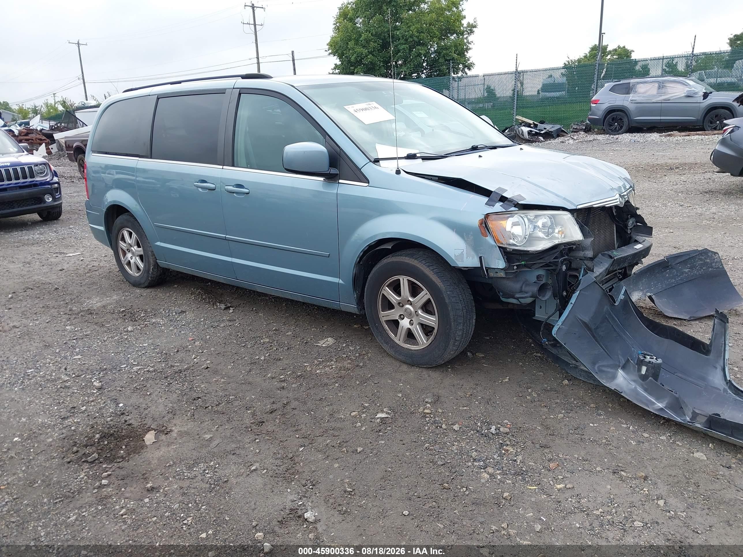 2008 Chrysler Town & Country Touring Teal vin: 2A8HR54P58R786739