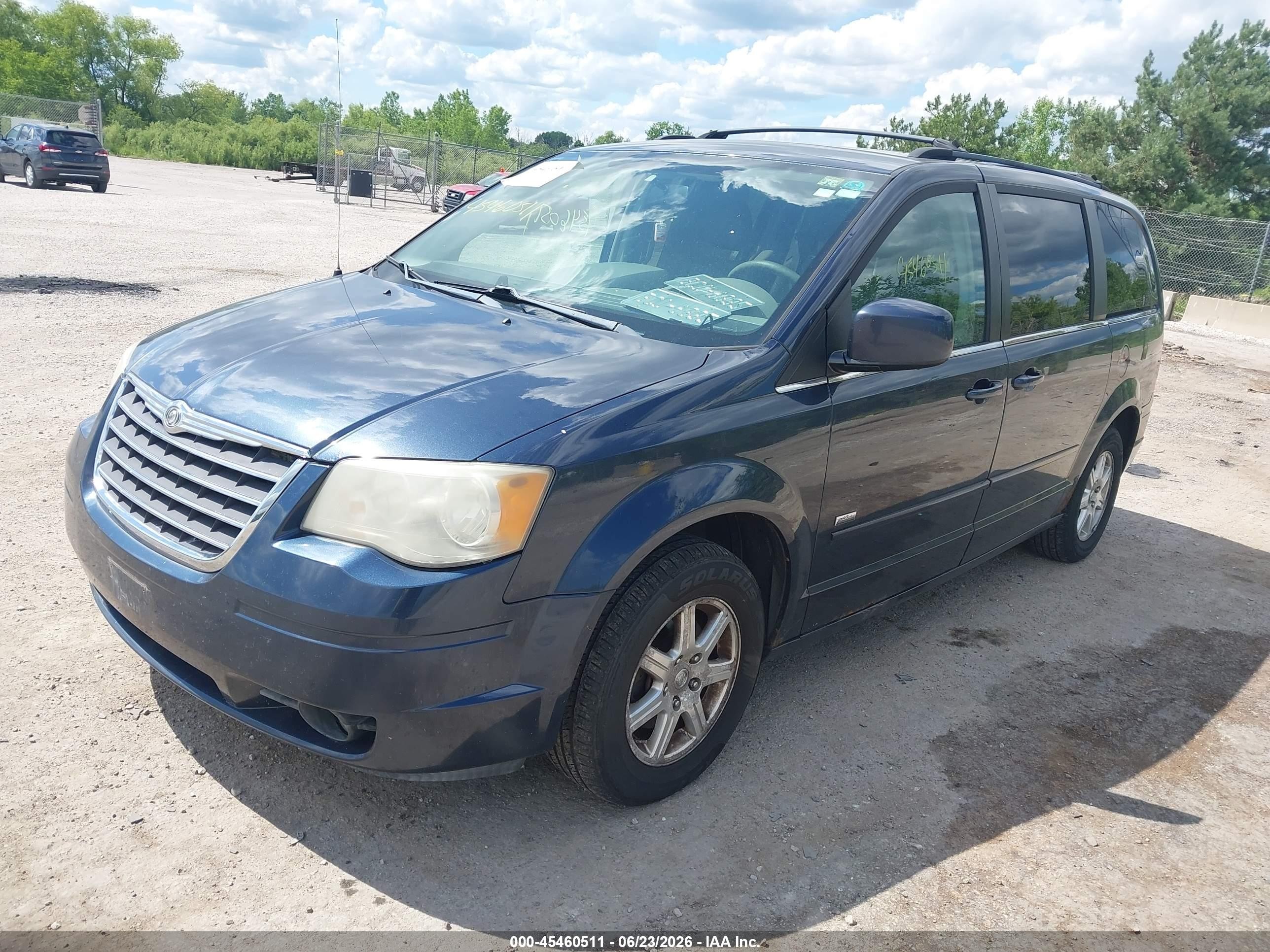 2008 Chrysler Town & Country Touring Dark Blue vin: 2A8HR54P58R787616