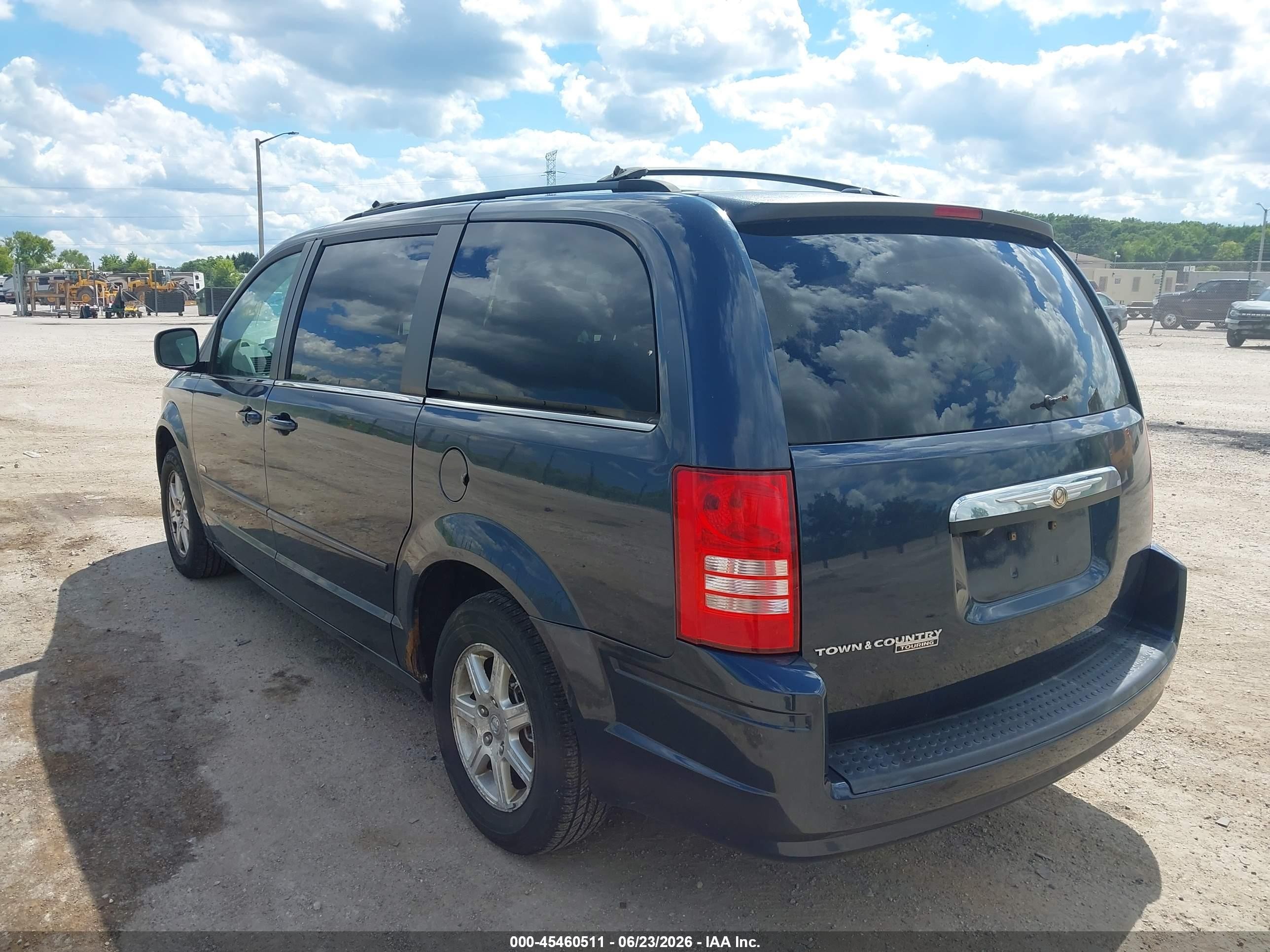 2008 Chrysler Town & Country Touring Dark Blue vin: 2A8HR54P58R787616