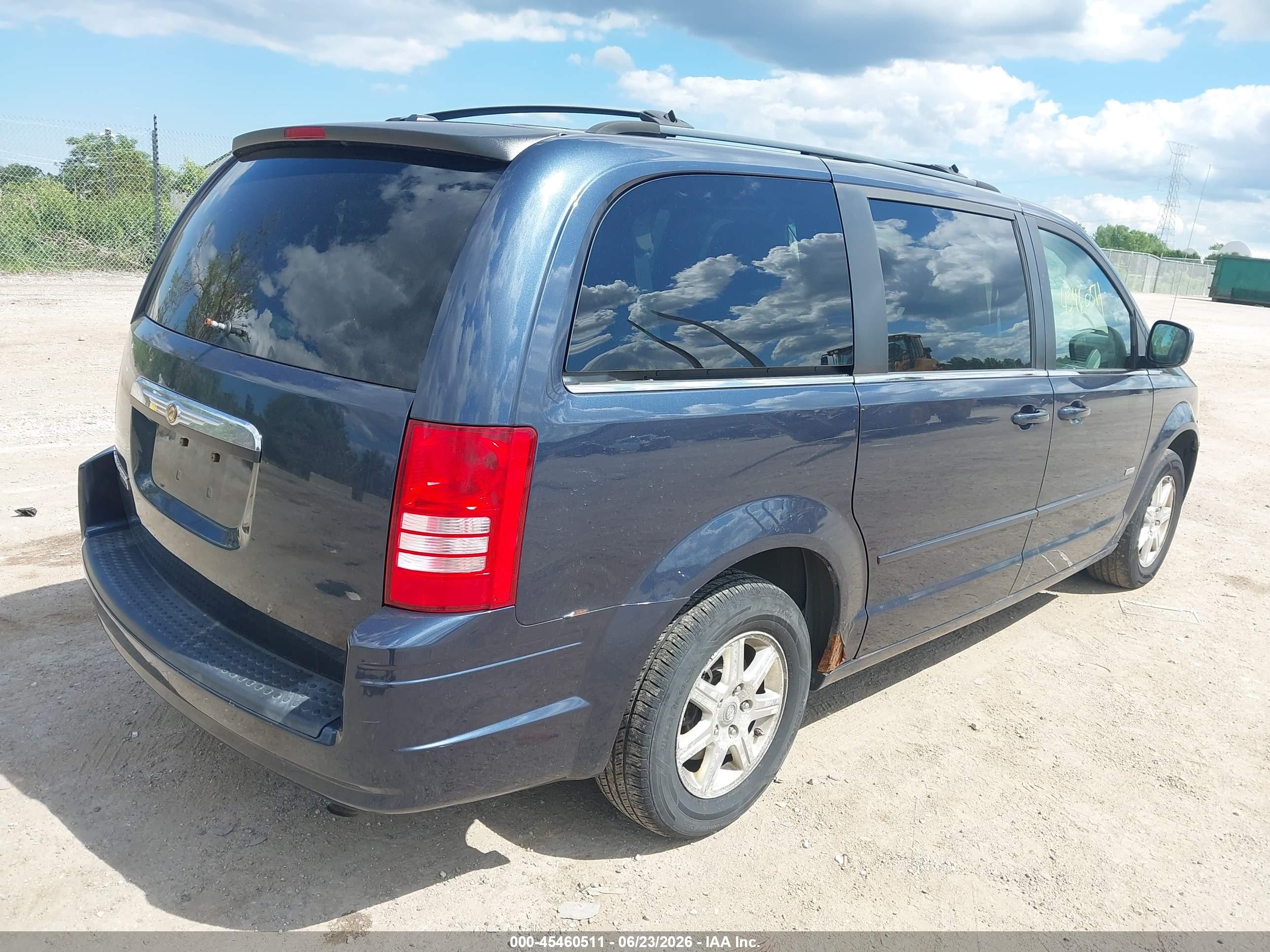 2008 Chrysler Town & Country Touring Dark Blue vin: 2A8HR54P58R787616