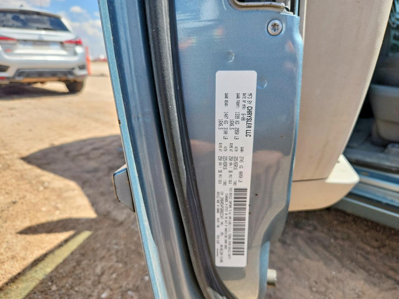2008 Chrysler Town & Country Touring Blue vin: 2A8HR54P58R822347