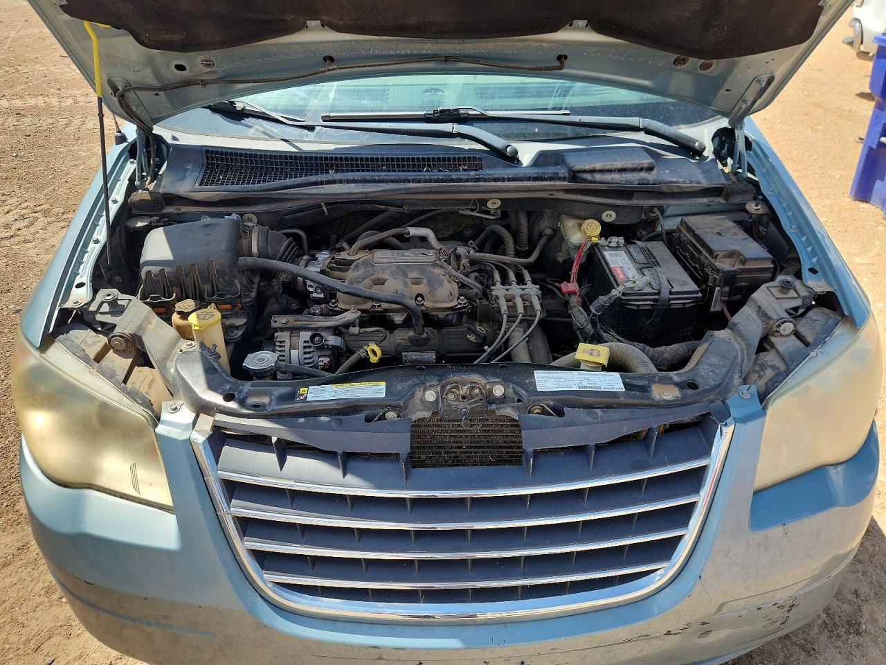 2008 Chrysler Town & Country Touring Blue vin: 2A8HR54P58R822347