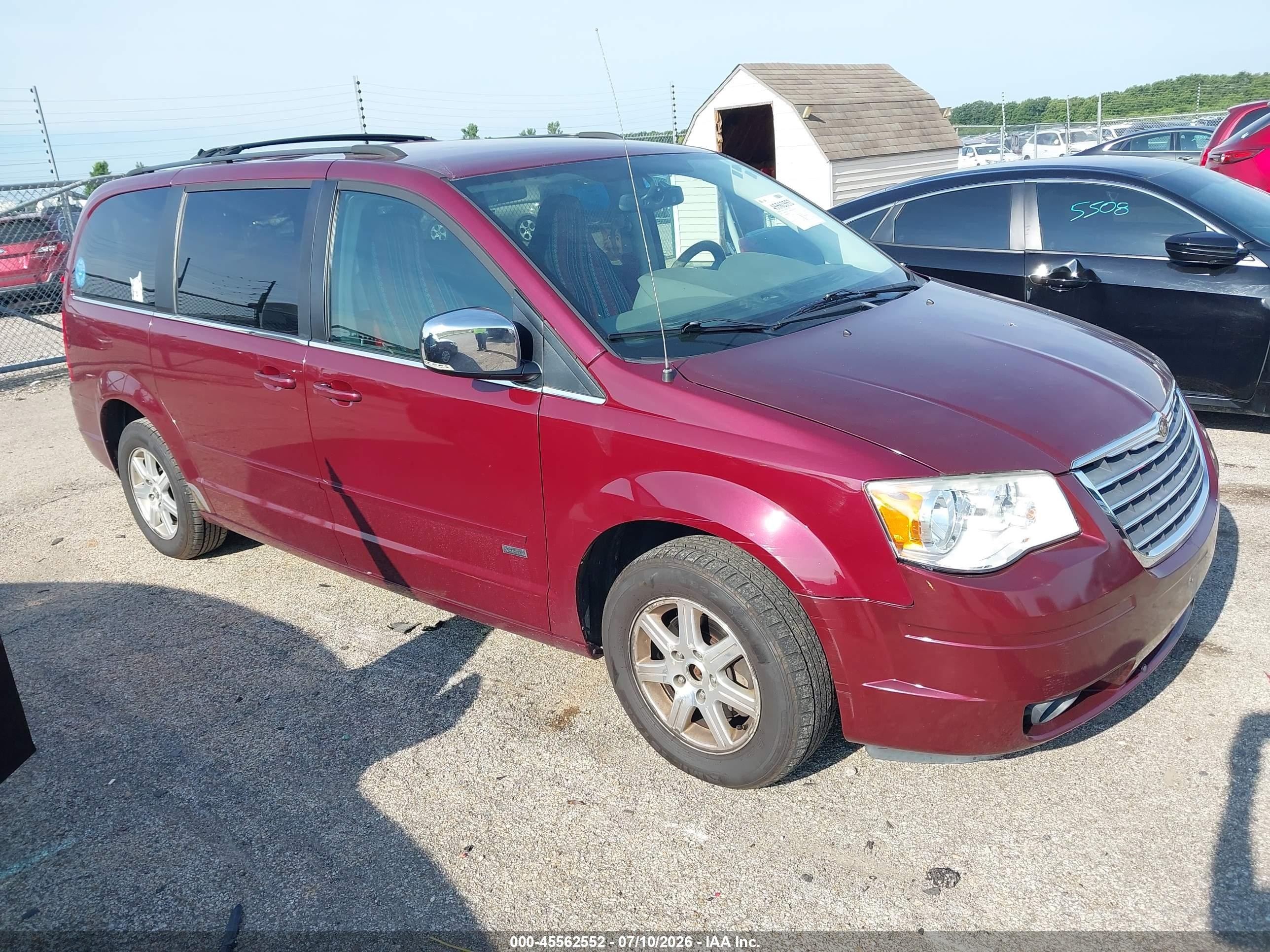 2008 Chrysler Town & Country Touring Purple vin: 2A8HR54P68R730406