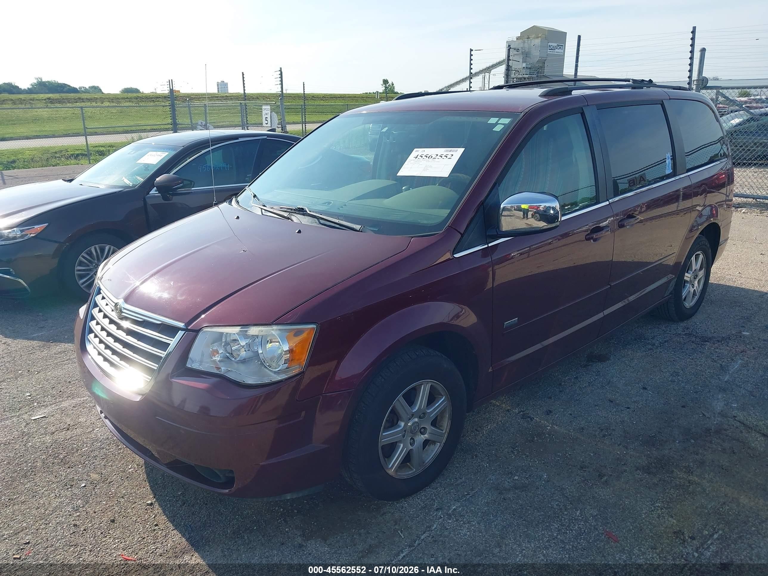 2008 Chrysler Town & Country Touring Purple vin: 2A8HR54P68R730406