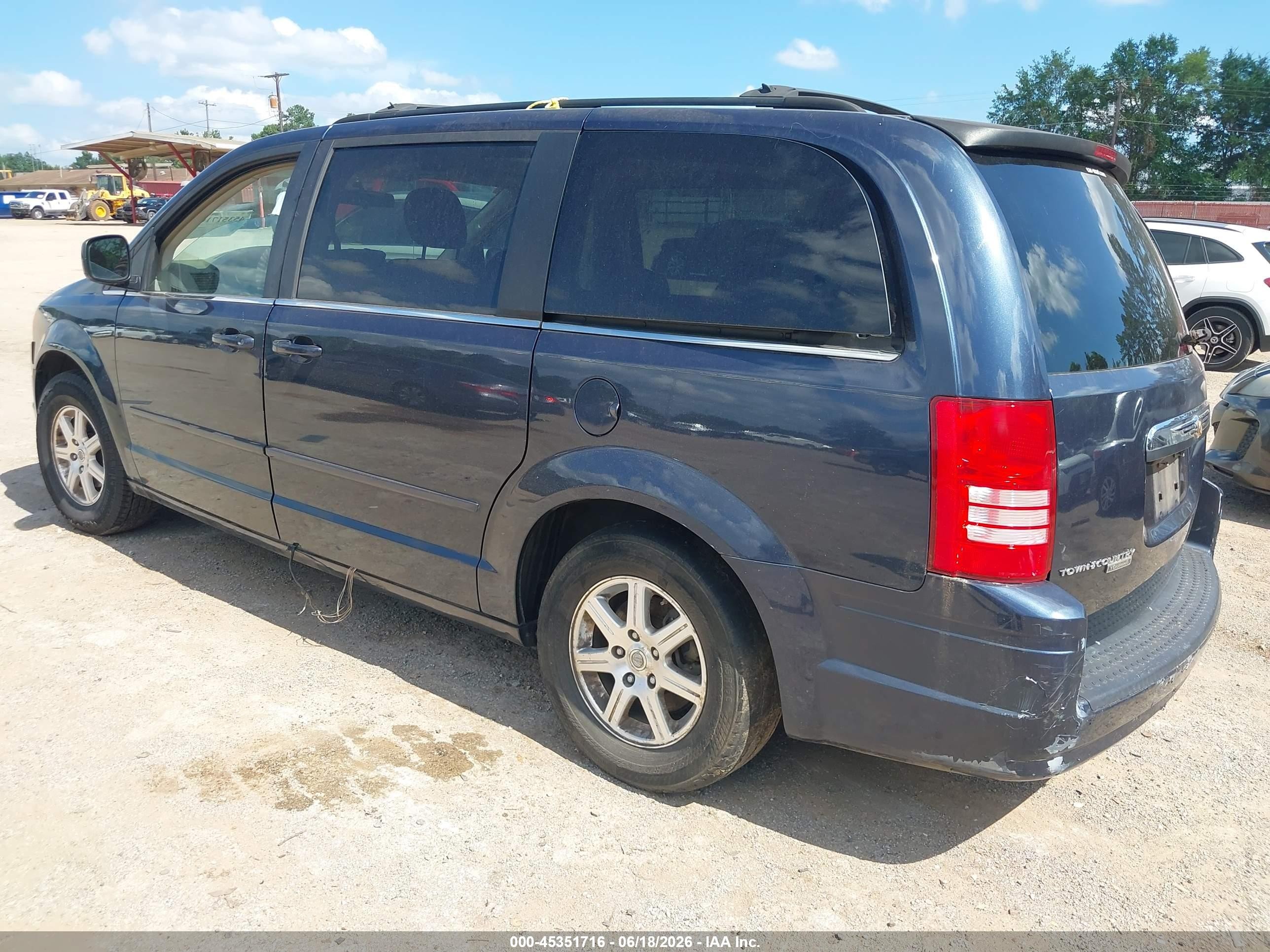 2008 Chrysler Town & Country Touring Blue vin: 2A8HR54P78R664089