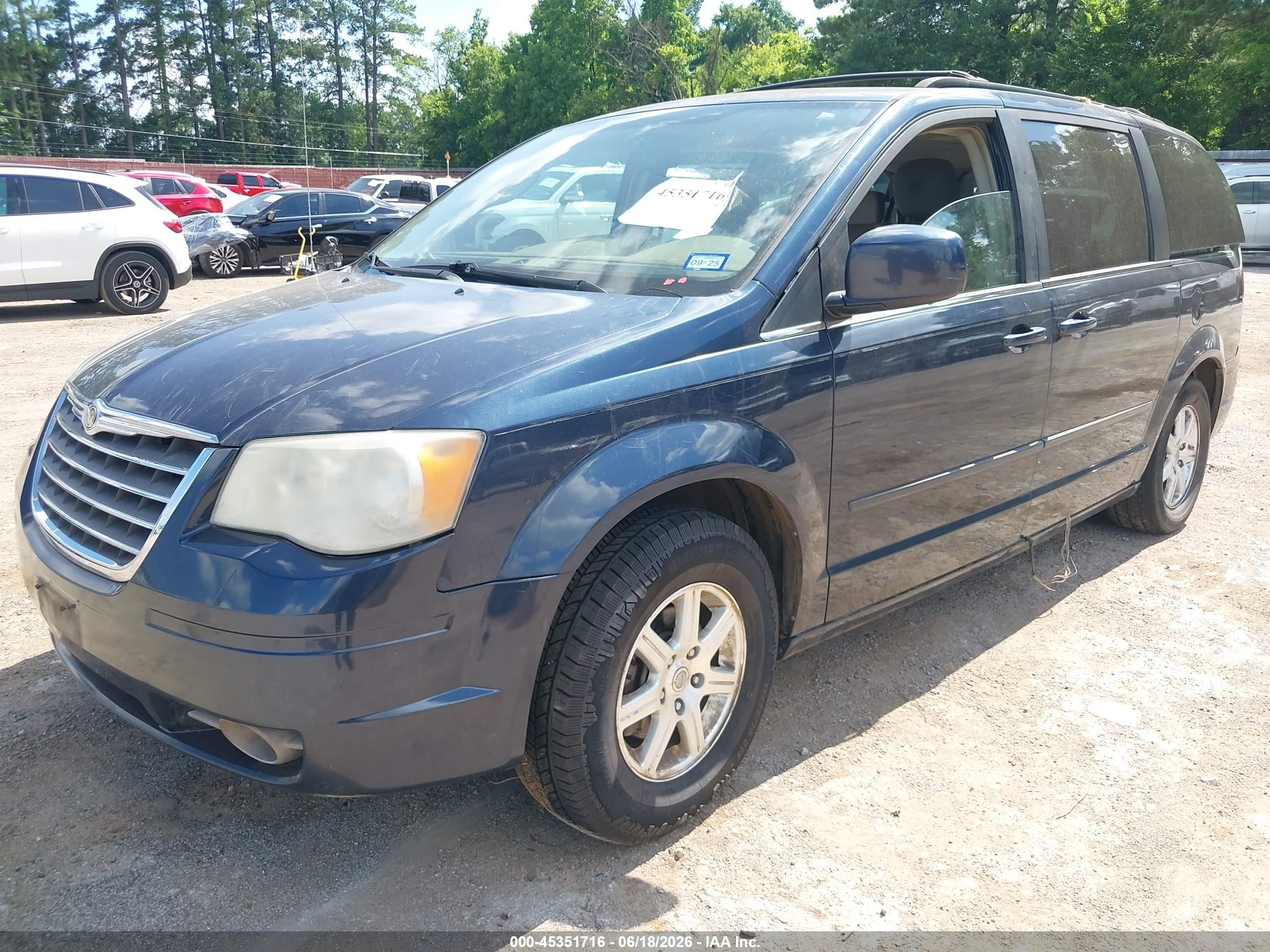 2008 Chrysler Town & Country Touring Blue vin: 2A8HR54P78R664089