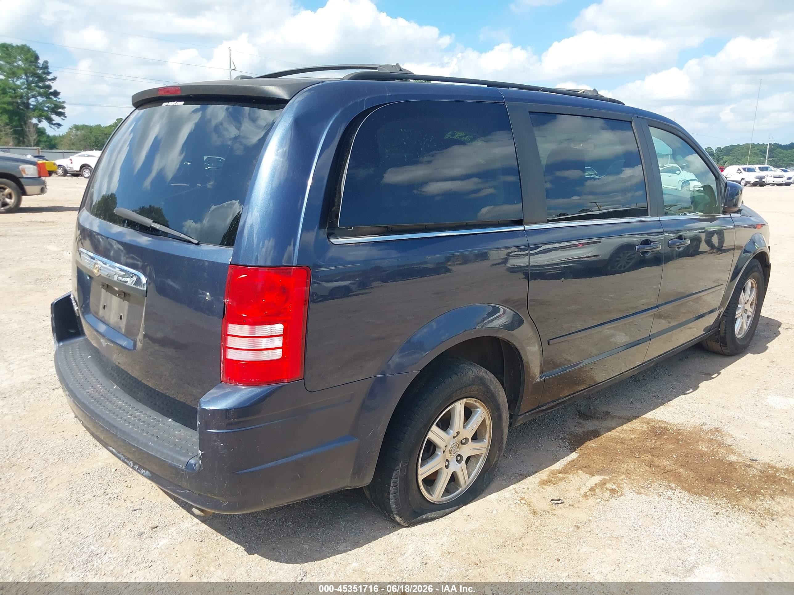2008 Chrysler Town & Country Touring Blue vin: 2A8HR54P78R664089