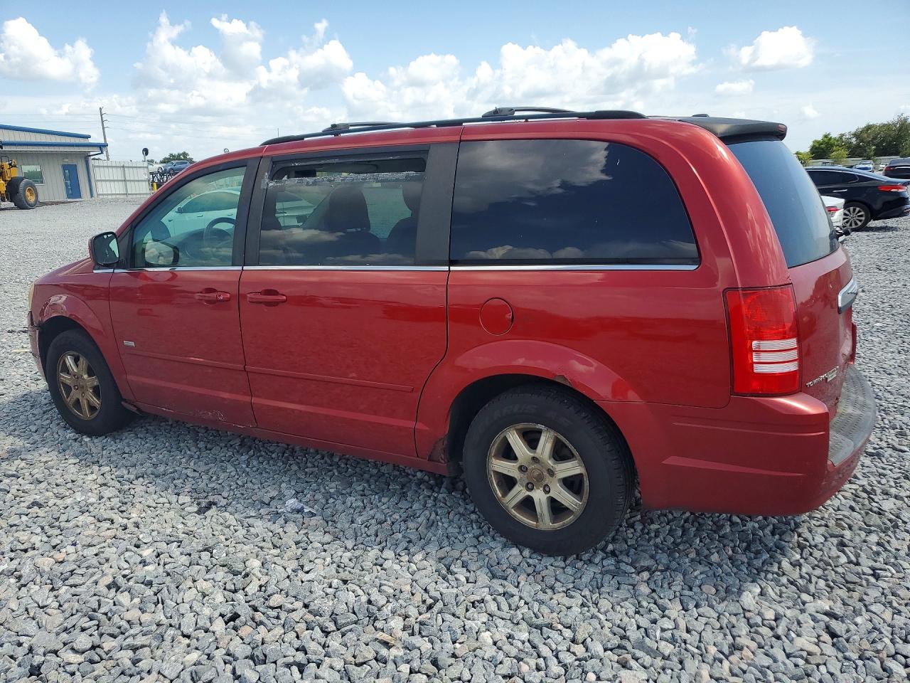 2008 Chrysler Town & Country Touring Red vin: 2A8HR54P78R738143