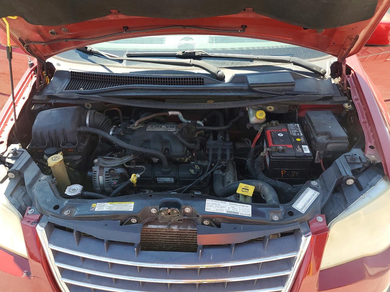 2008 Chrysler Town & Country Touring Красный vin: 2A8HR54P78R770428