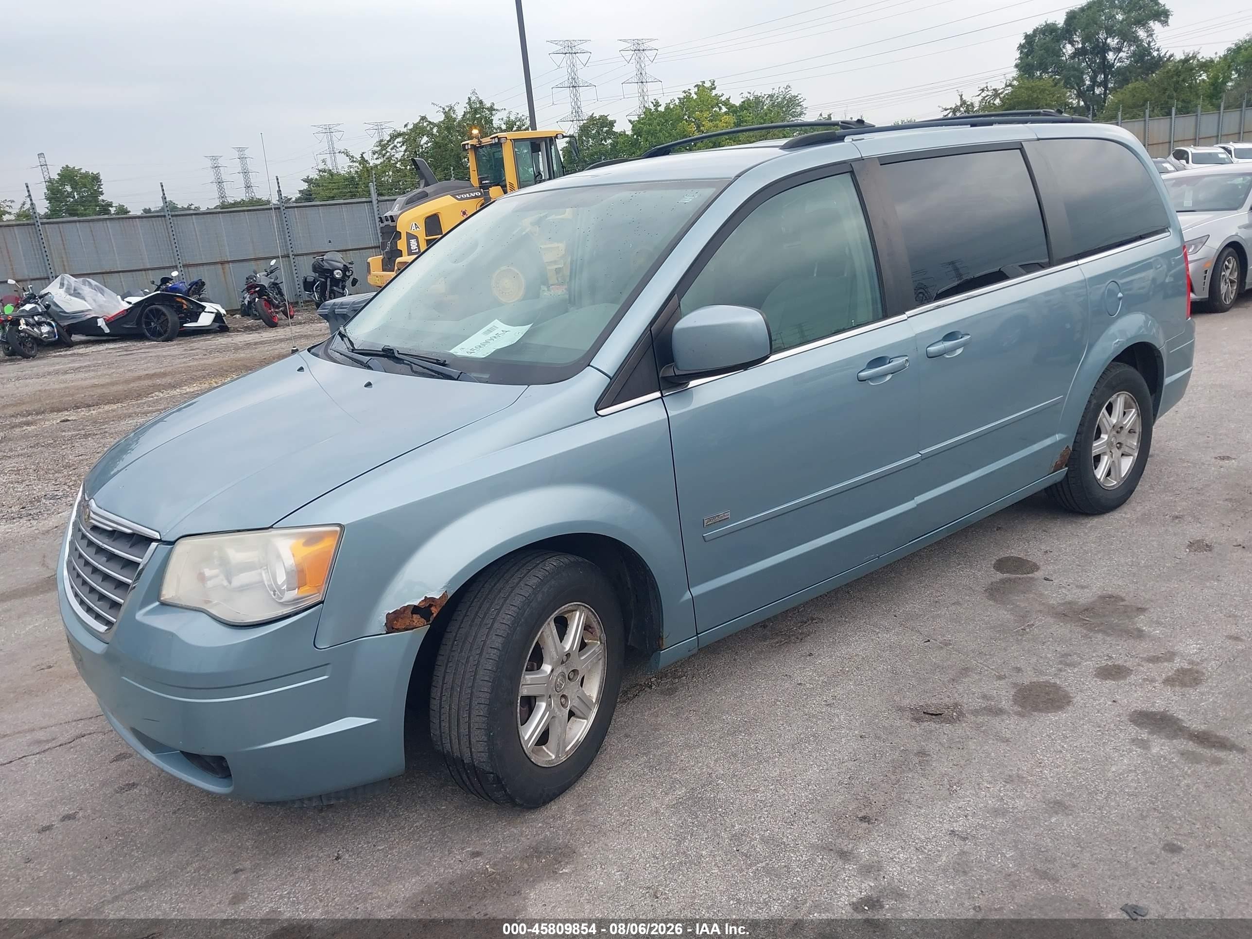 2008 Chrysler Town & Country Touring Light Blue vin: 2A8HR54P78R824066