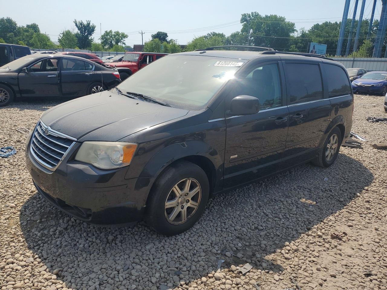 2008 Chrysler Town & Country Touring Черный vin: 2A8HR54P78R827632