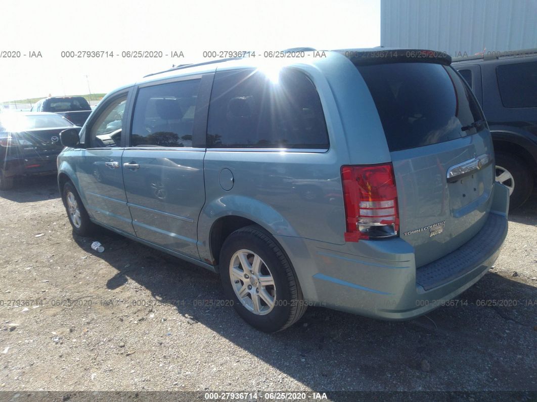 2008 Chrysler Town & Country Touring Blue vin: 2A8HR54P88R837070