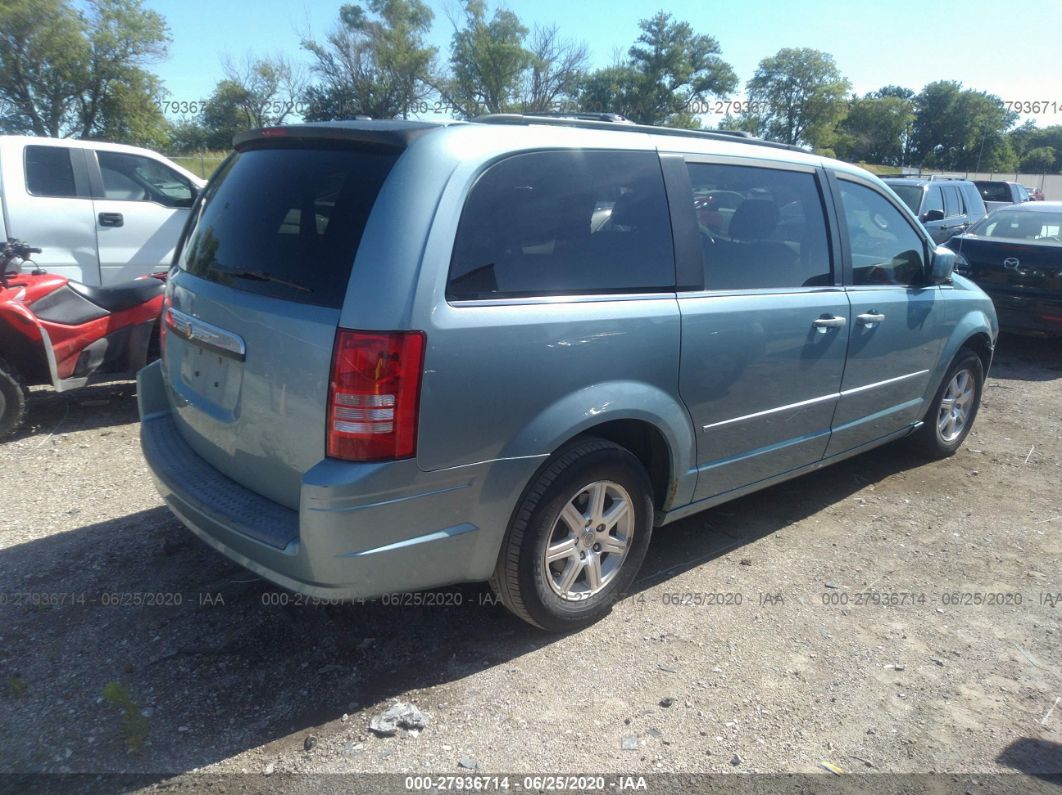 2008 Chrysler Town & Country Touring Blue vin: 2A8HR54P88R837070