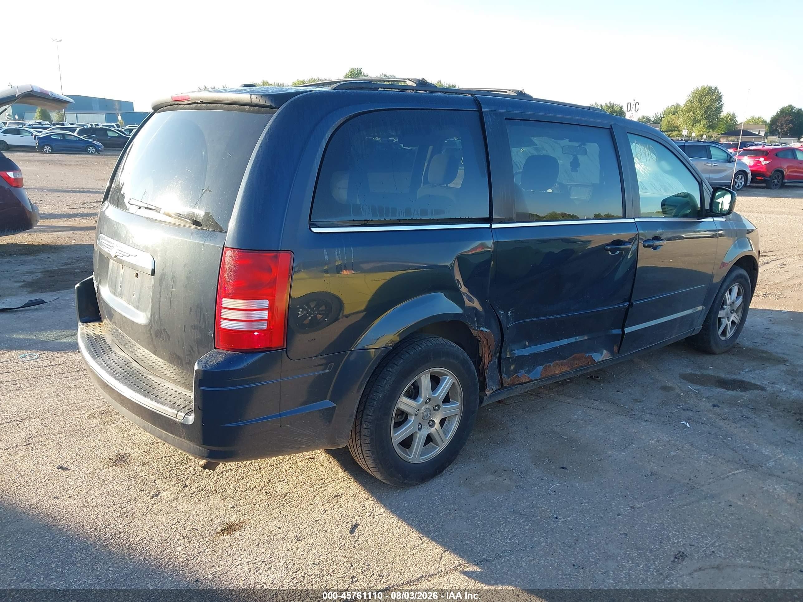 2008 Chrysler Town & Country Touring Blue vin: 2A8HR54P98R676115