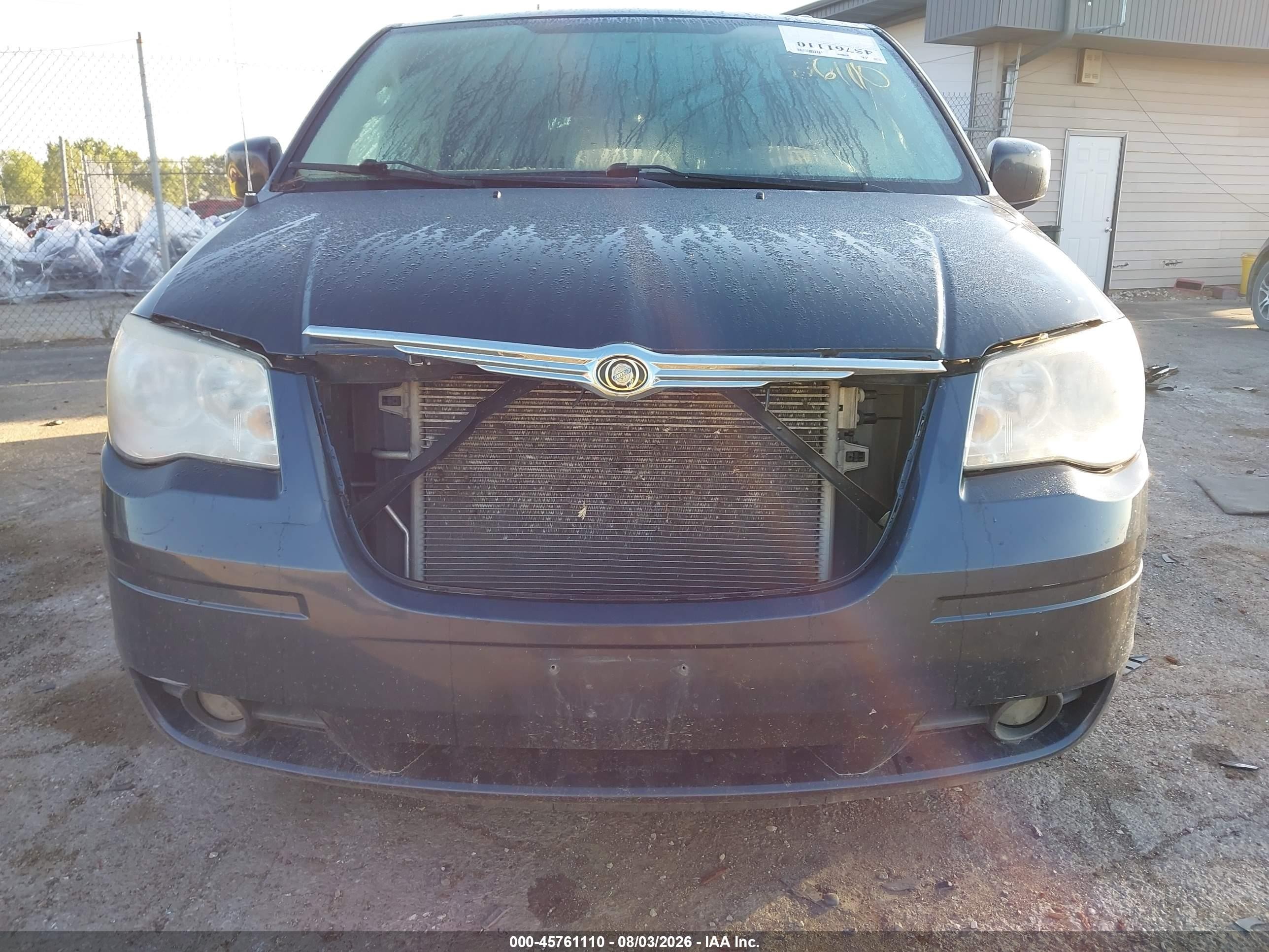 2008 Chrysler Town & Country Touring Blue vin: 2A8HR54P98R676115