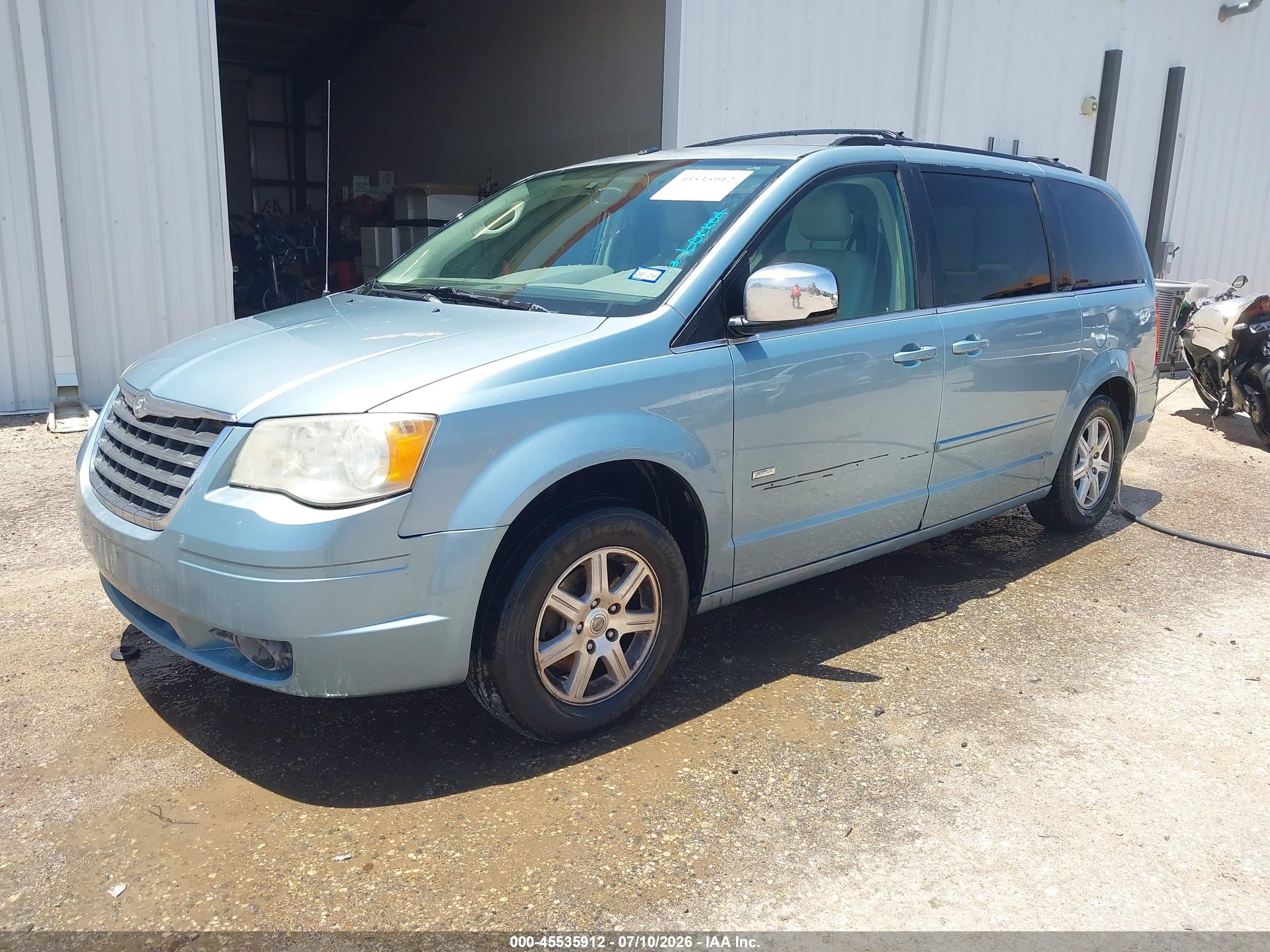 2008 Chrysler Town & Country Touring Blue vin: 2A8HR54P98R699961