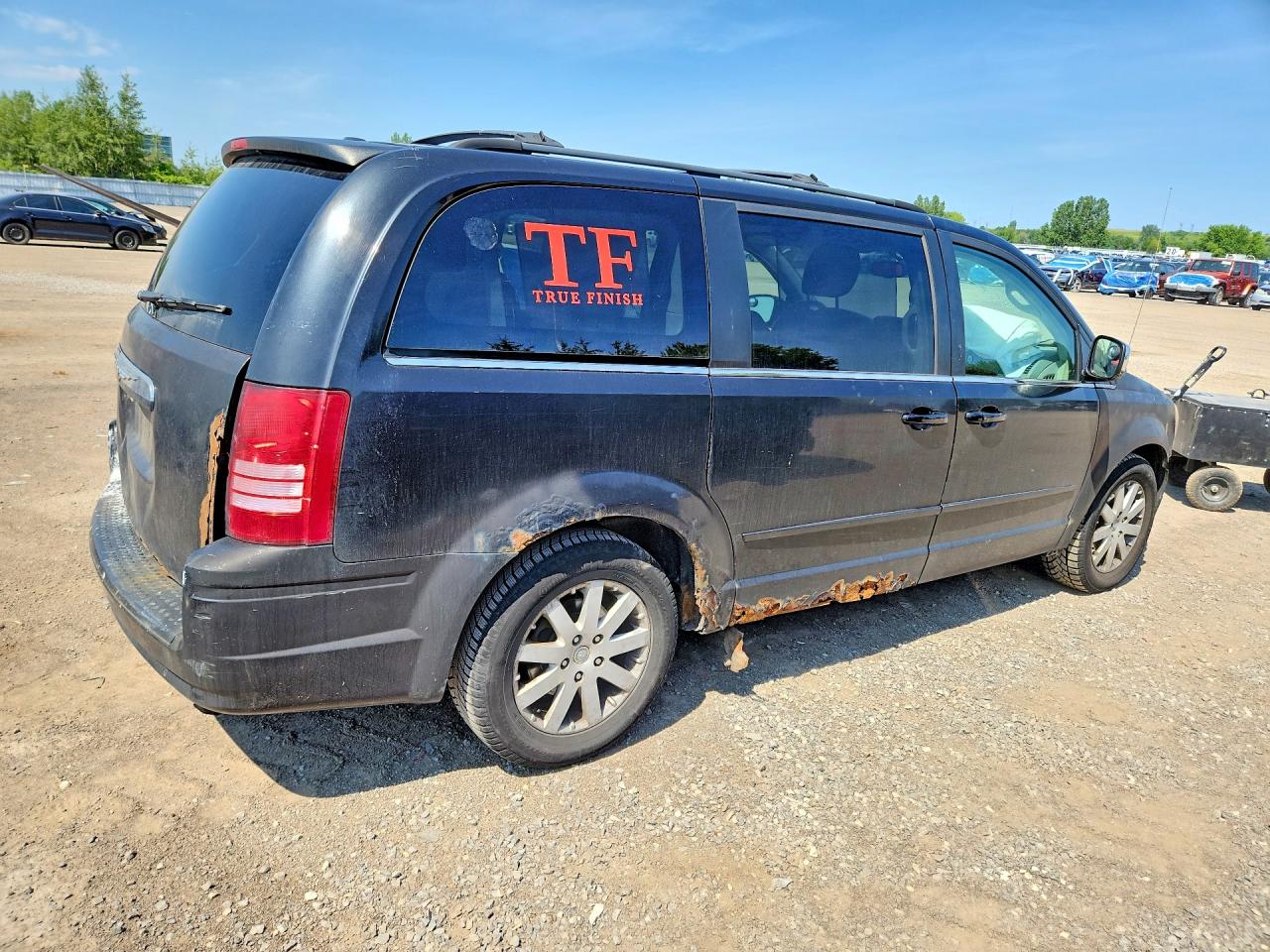 2008 Chrysler Town & Country Touring Black vin: 2A8HR54P98R752335
