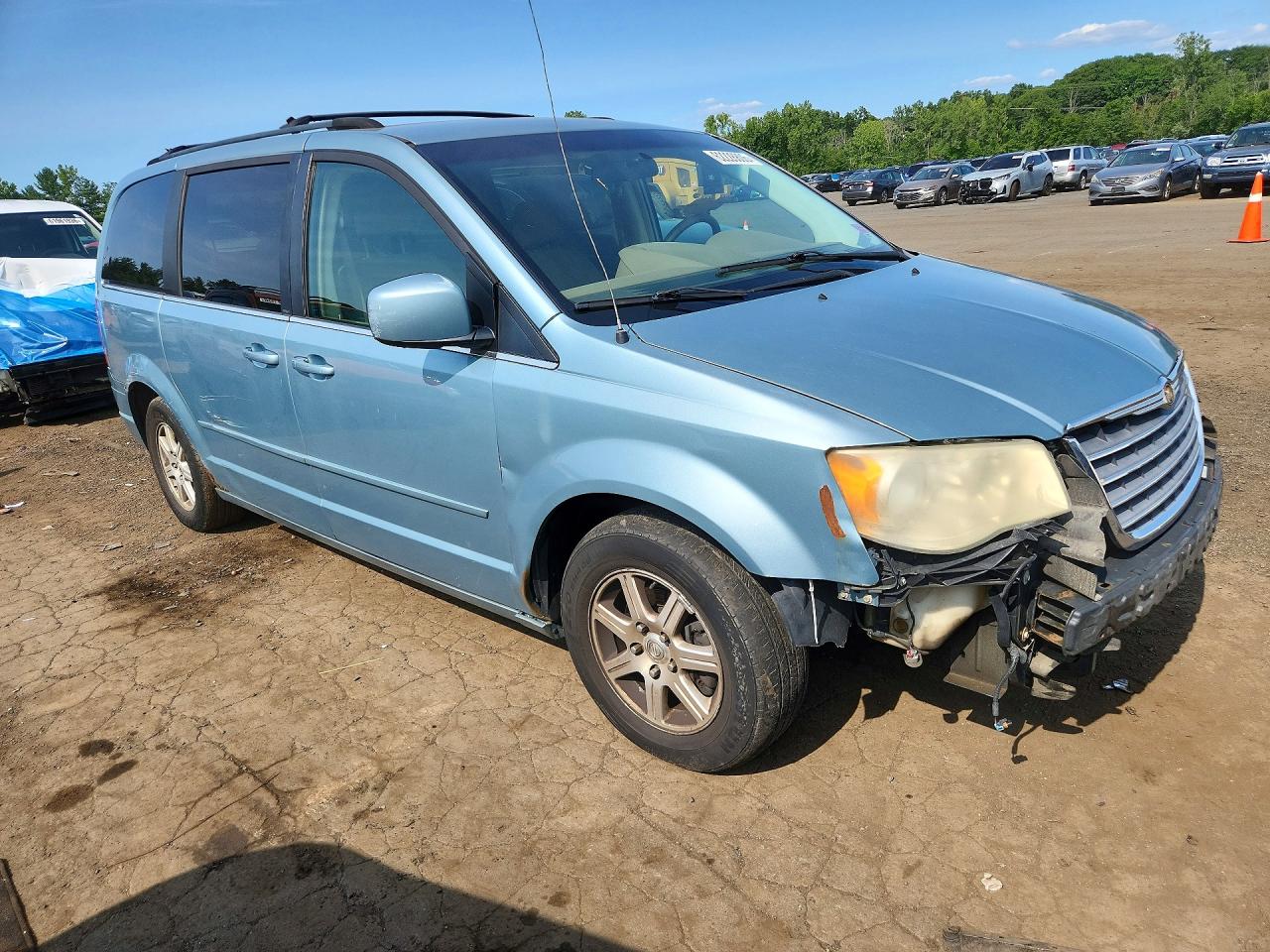 2008 Chrysler Town & Country Touring Blue vin: 2A8HR54PX8R135557