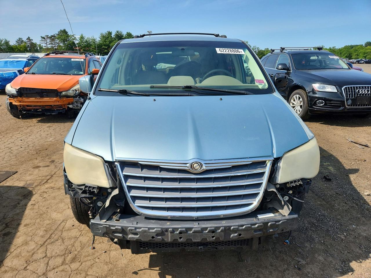2008 Chrysler Town & Country Touring Blue vin: 2A8HR54PX8R135557