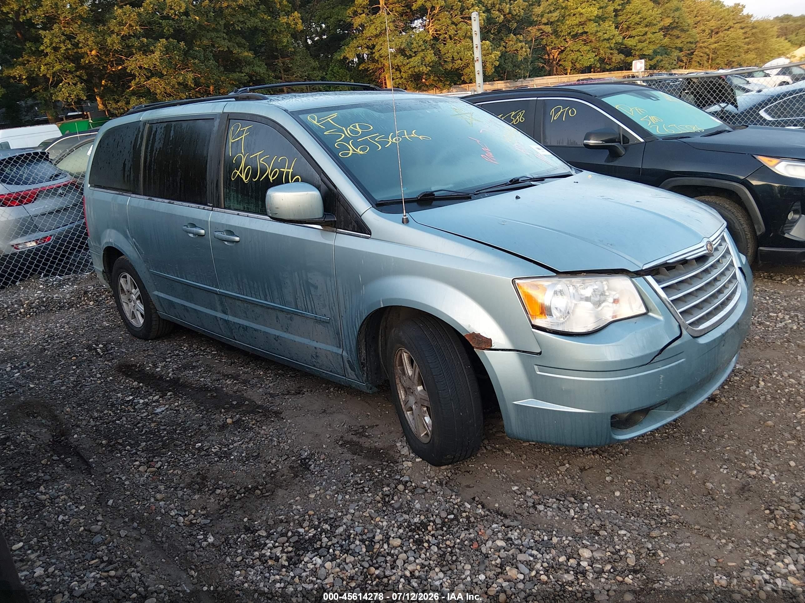 2008 Chrysler Town & Country Touring Blue vin: 2A8HR54PX8R658755