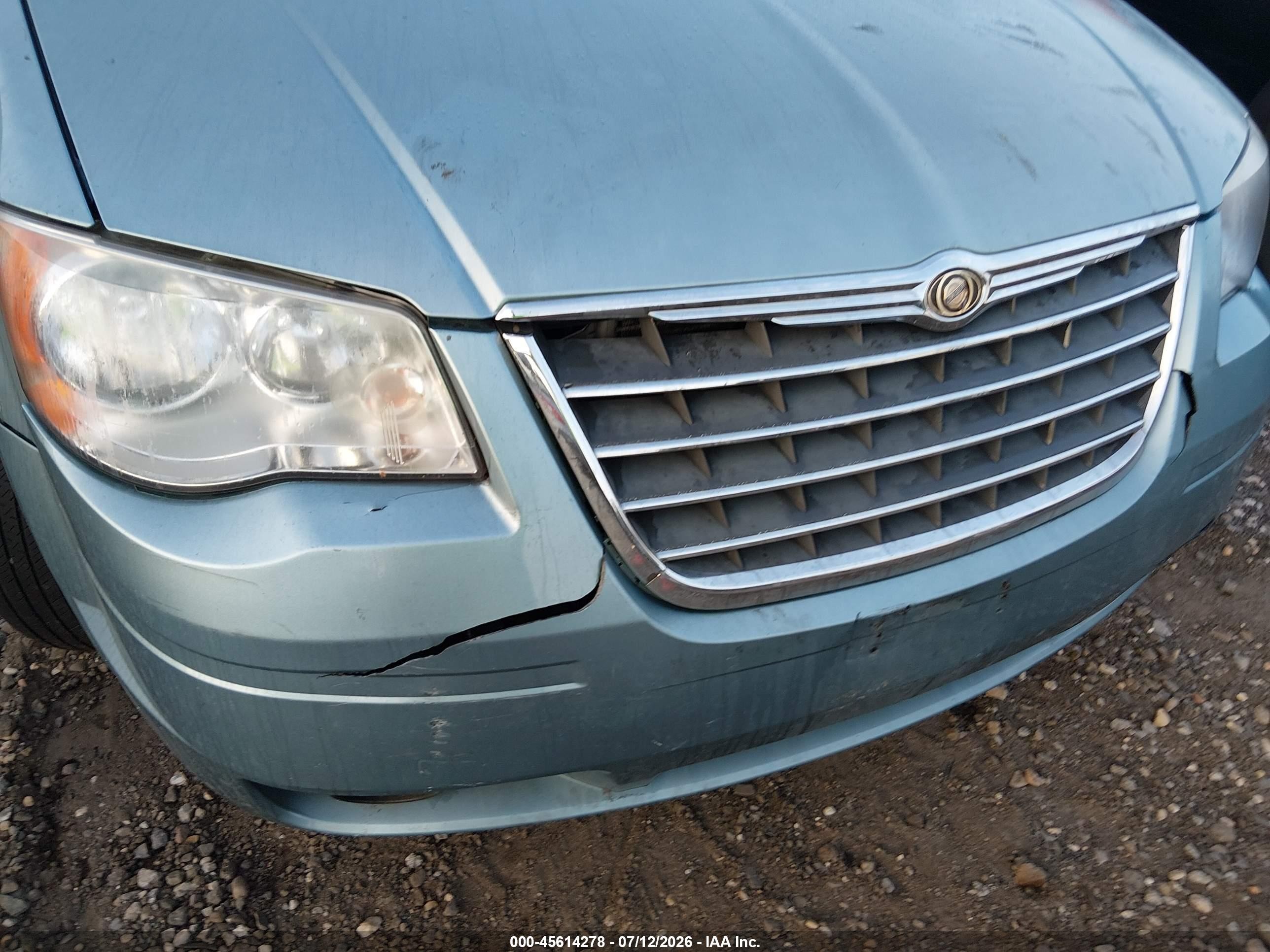 2008 Chrysler Town & Country Touring Blue vin: 2A8HR54PX8R658755