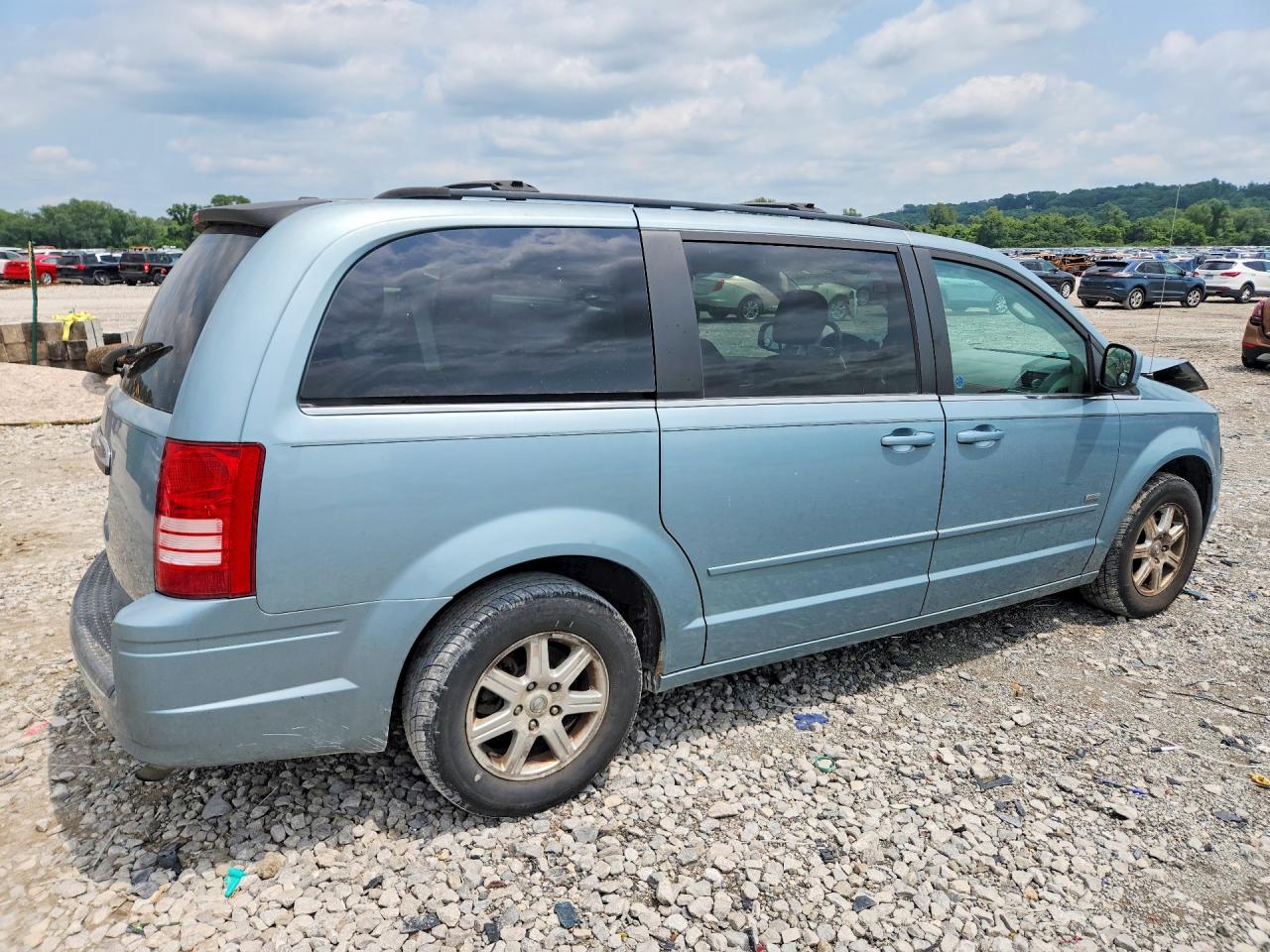 2008 Chrysler Town & Country Touring Синий vin: 2A8HR54PX8R818519