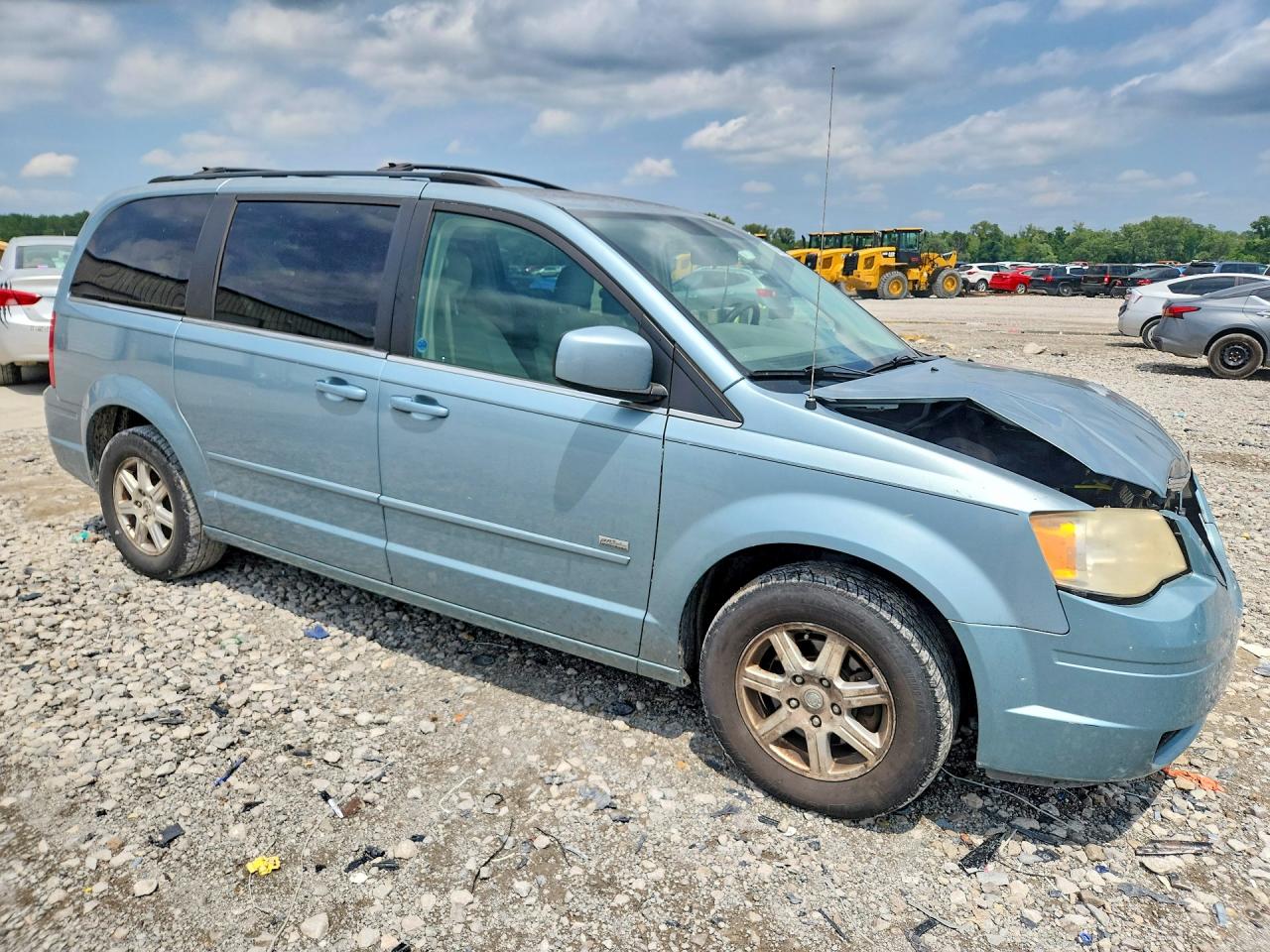 2008 Chrysler Town & Country Touring Синий vin: 2A8HR54PX8R818519