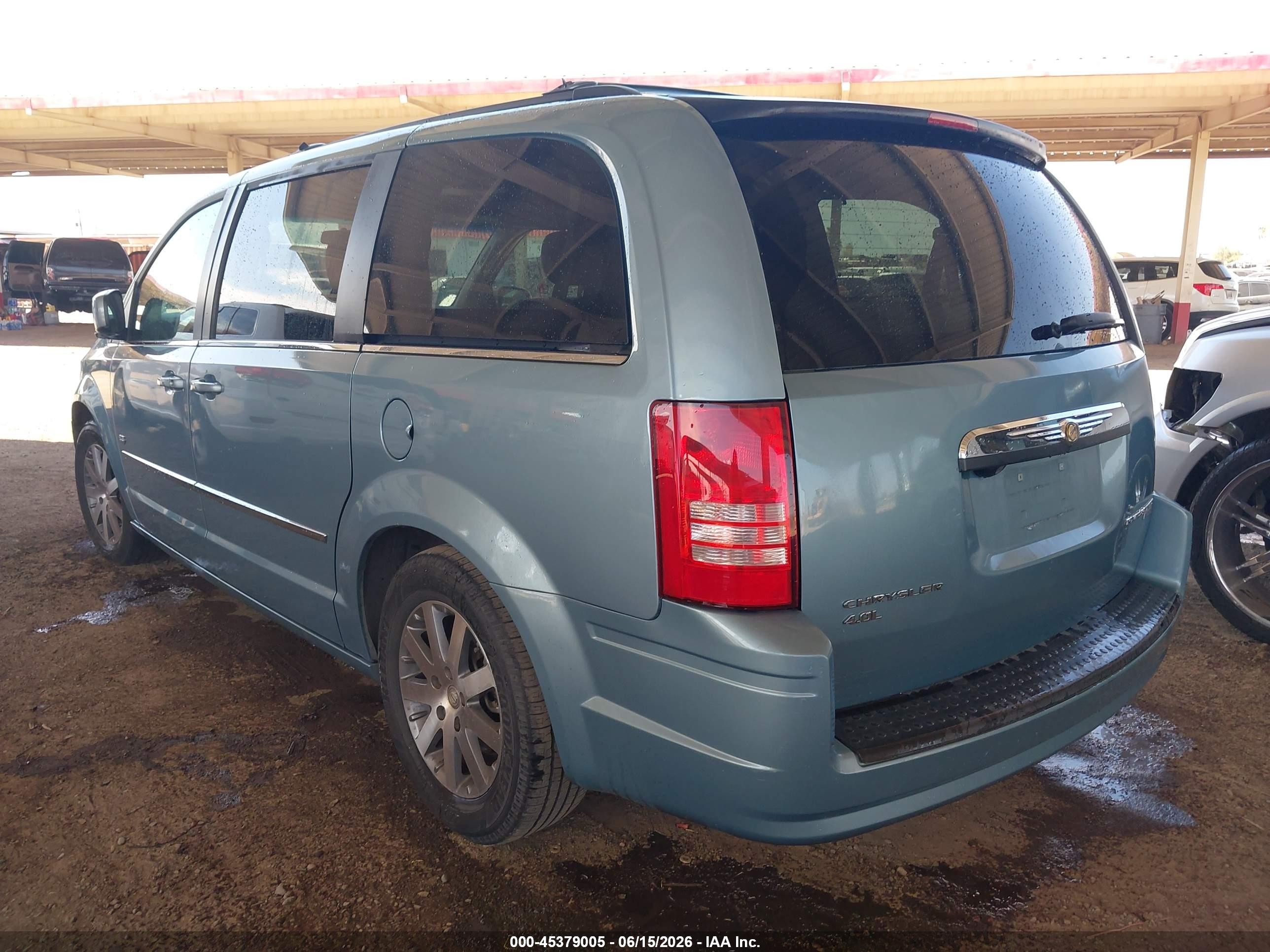 2009 Chrysler Town & Country Touring Blue vin: 2A8HR54X69R633885