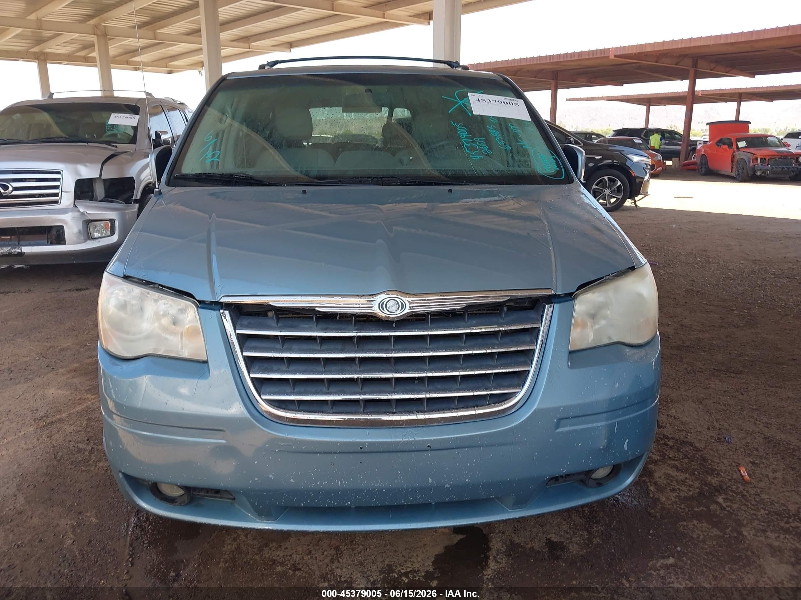 2009 Chrysler Town & Country Touring Blue vin: 2A8HR54X69R633885