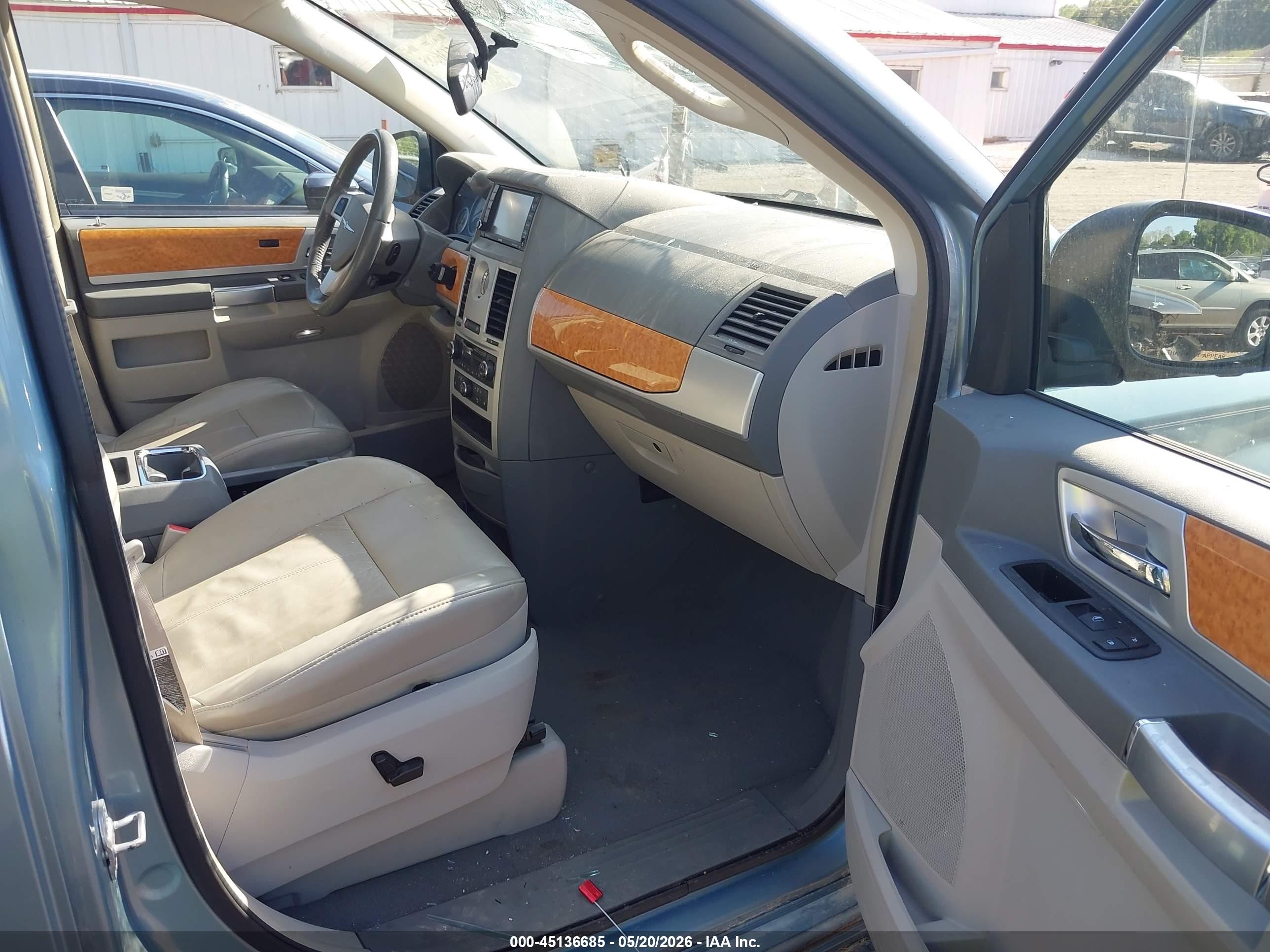2008 Chrysler Town & Country Limited Light Blue vin: 2A8HR64X18R661677
