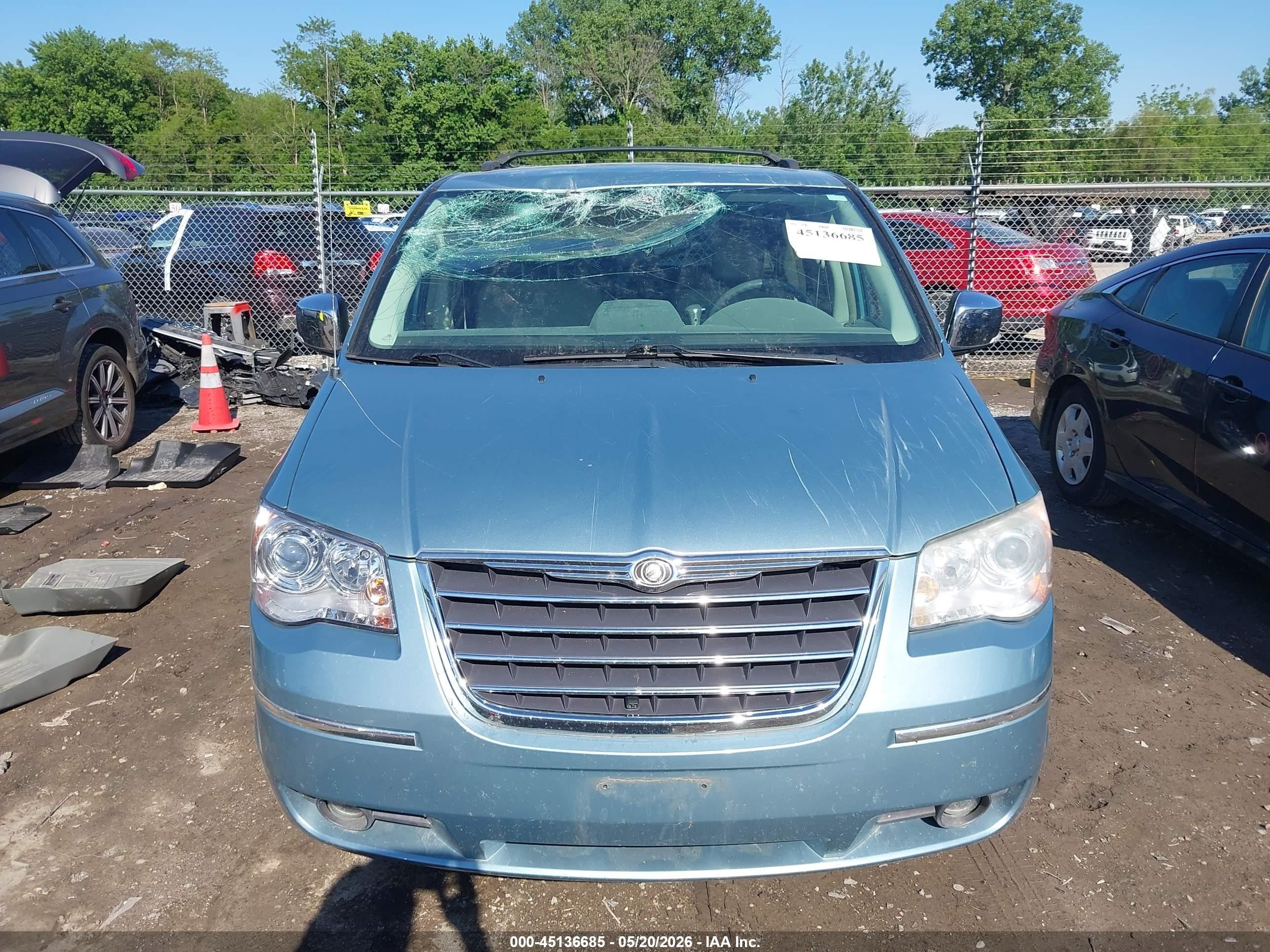 2008 Chrysler Town & Country Limited Light Blue vin: 2A8HR64X18R661677
