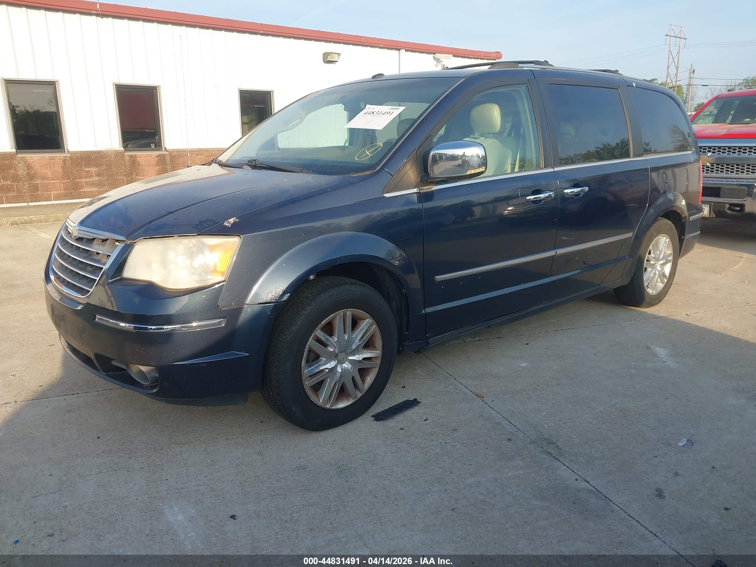 2008 Chrysler Town & Country Limited Blue vin: 2A8HR64X28R615761