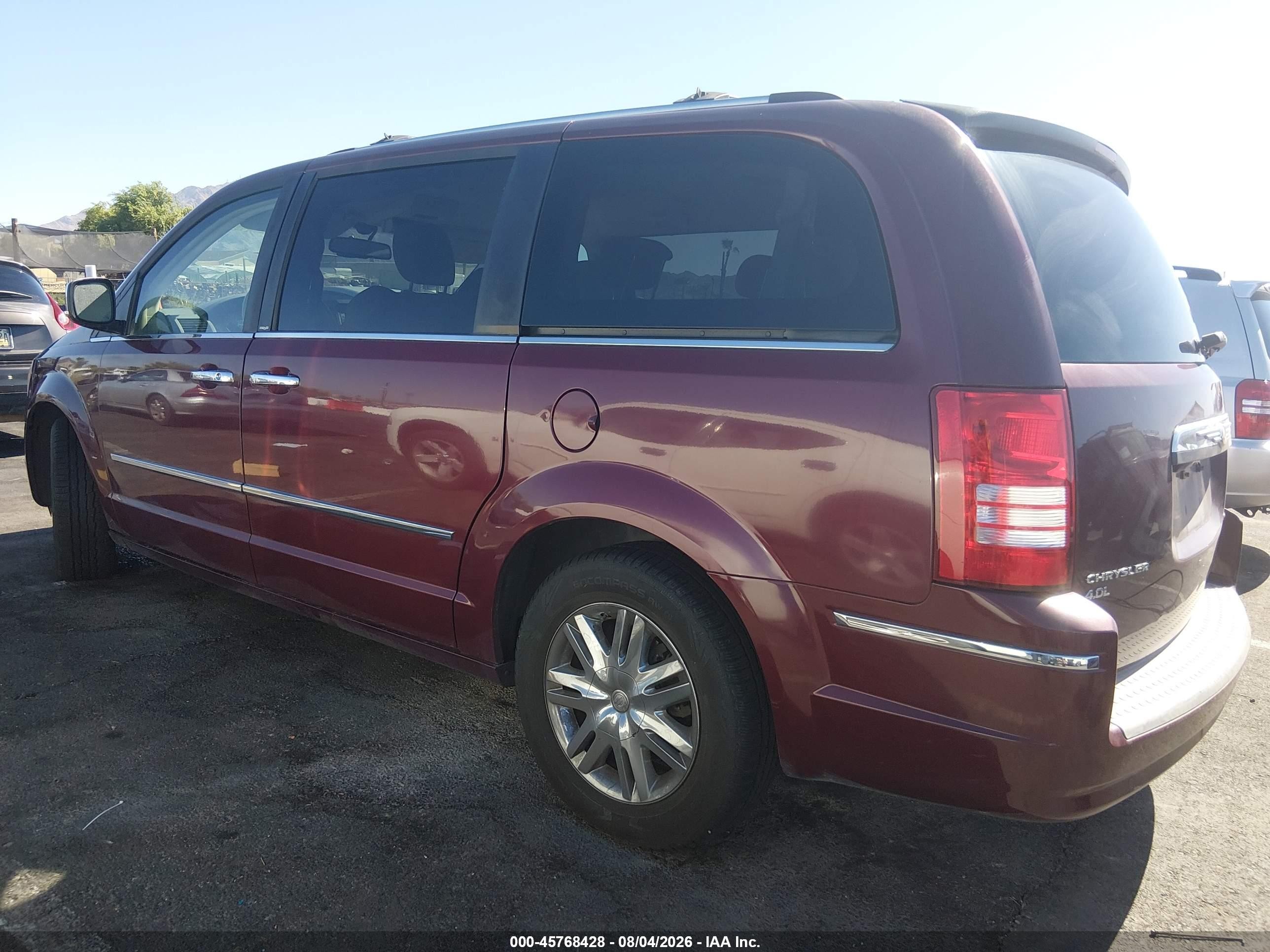 2009 Chrysler Town & Country Limited Бордовый vin: 2A8HR64X29R627586