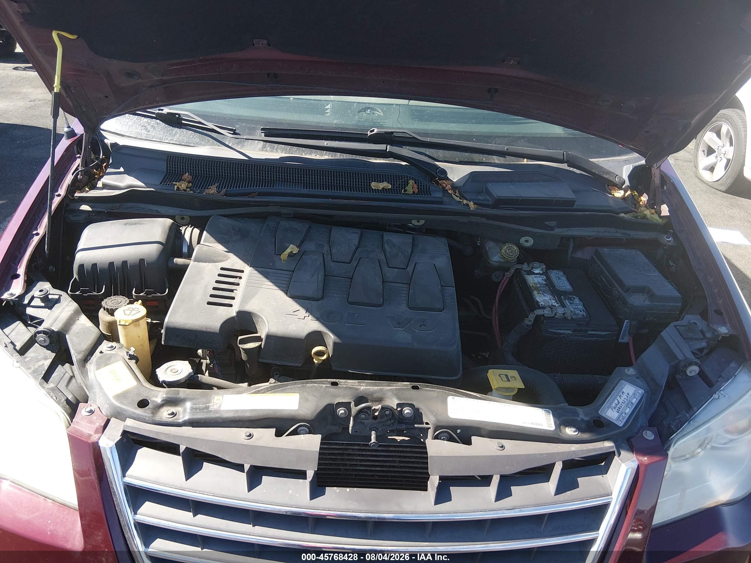 2009 Chrysler Town & Country Limited Бордовый vin: 2A8HR64X29R627586